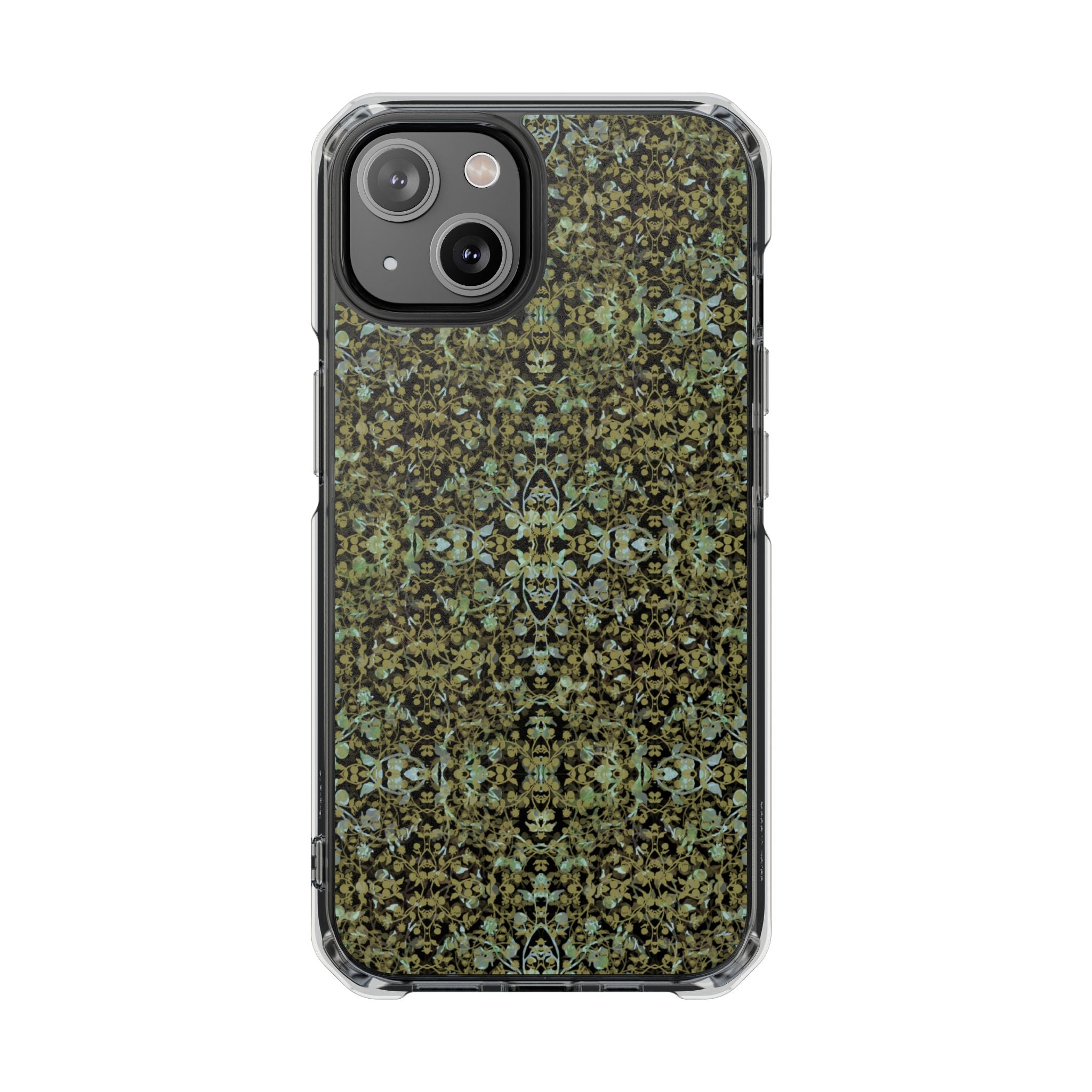 iPhone 14 Magnetic Clear Impact Case - Hidden Weave Series No.4