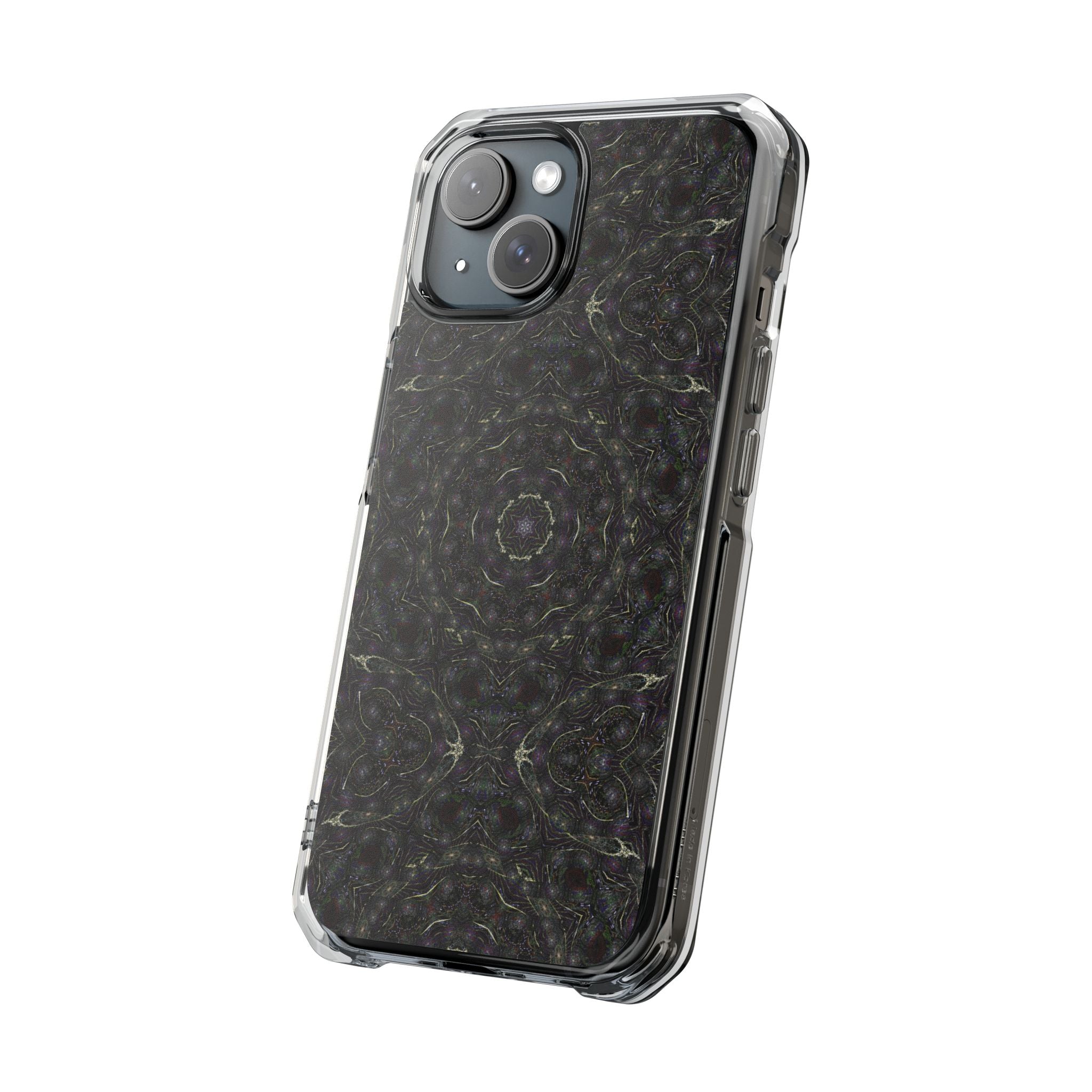 iPhone 15 Magnetic Clear Impact Case - P5 Kaleidoscopic No.18