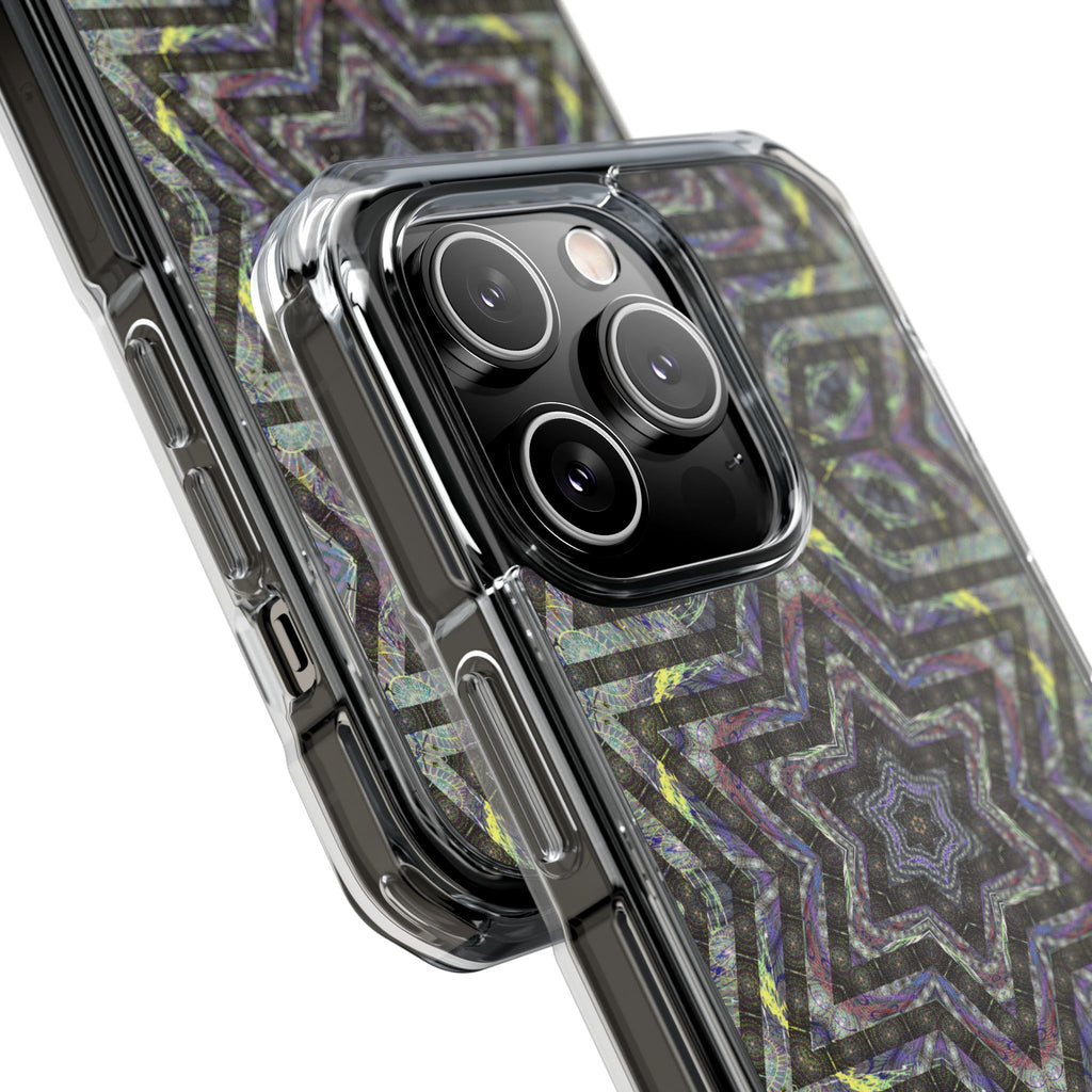 iPhone 14 Magnetic Clear Impact Case - P5 Kaleidoscopic No.1