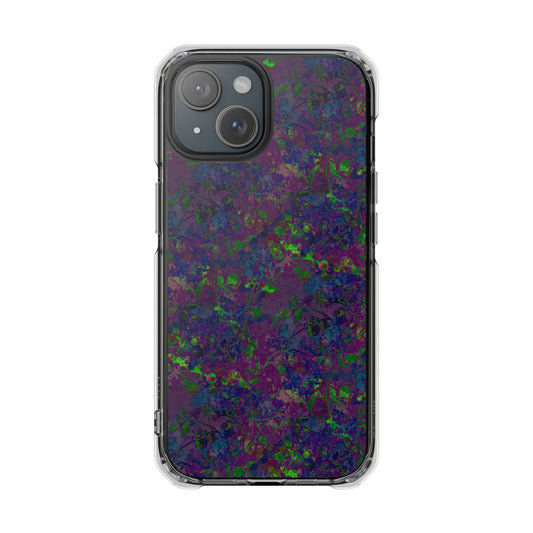 iPhone 15 Magnetic Clear Impact Case - Hidden Weave Series V3 No.23