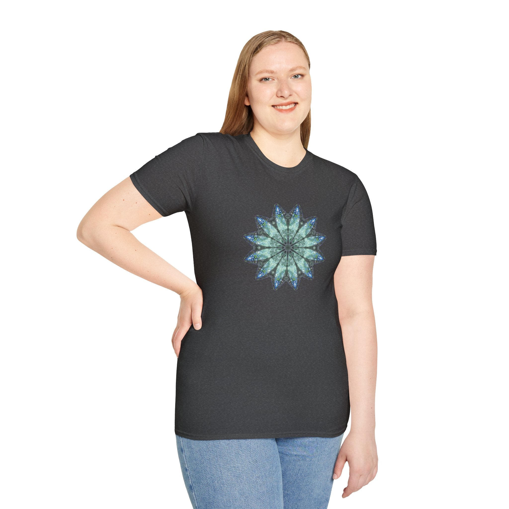 Unisex Softstyle T-Shirt - Love Light Mandalas No.20