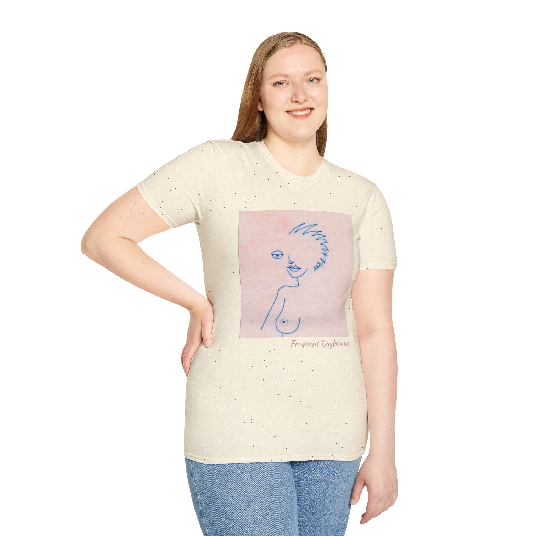 Unisex Softstyle T-Shirt - Frequent Daydreams Sketch No.46
