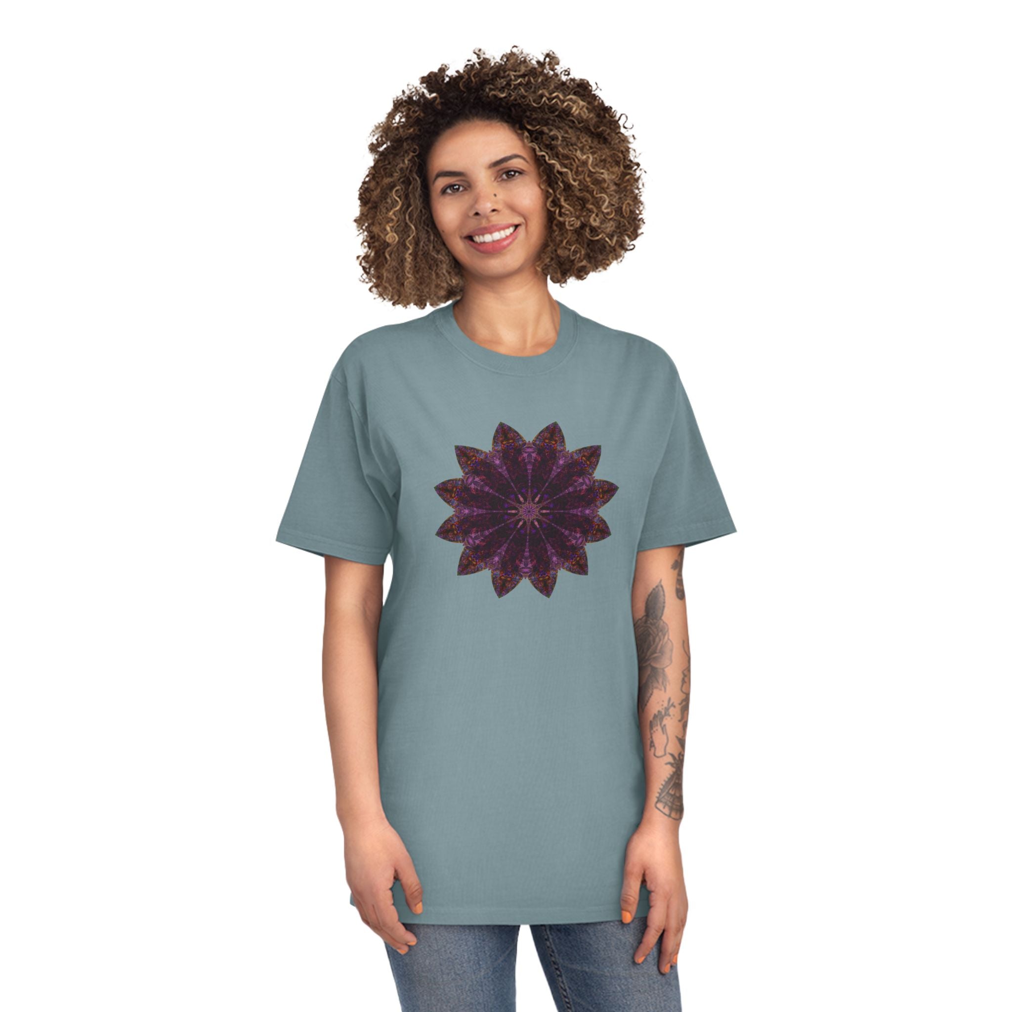Unisex Faded Shirt - Love Light Mandalas No.15