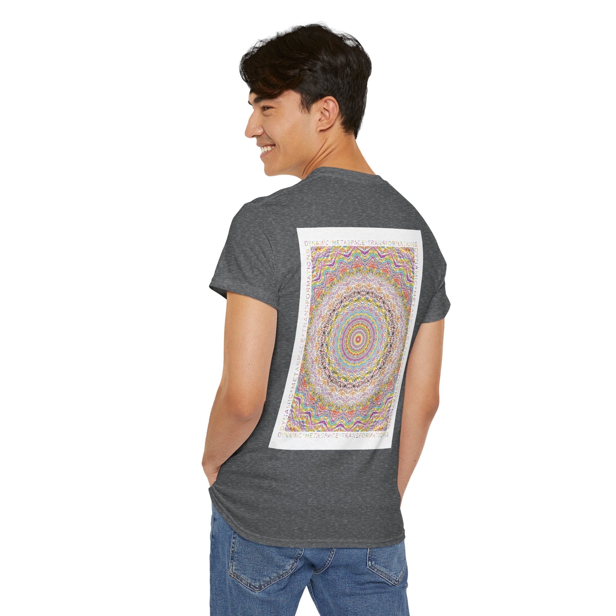 Unisex Heavy Cotton Tee (Back) - DMT Seer No.11