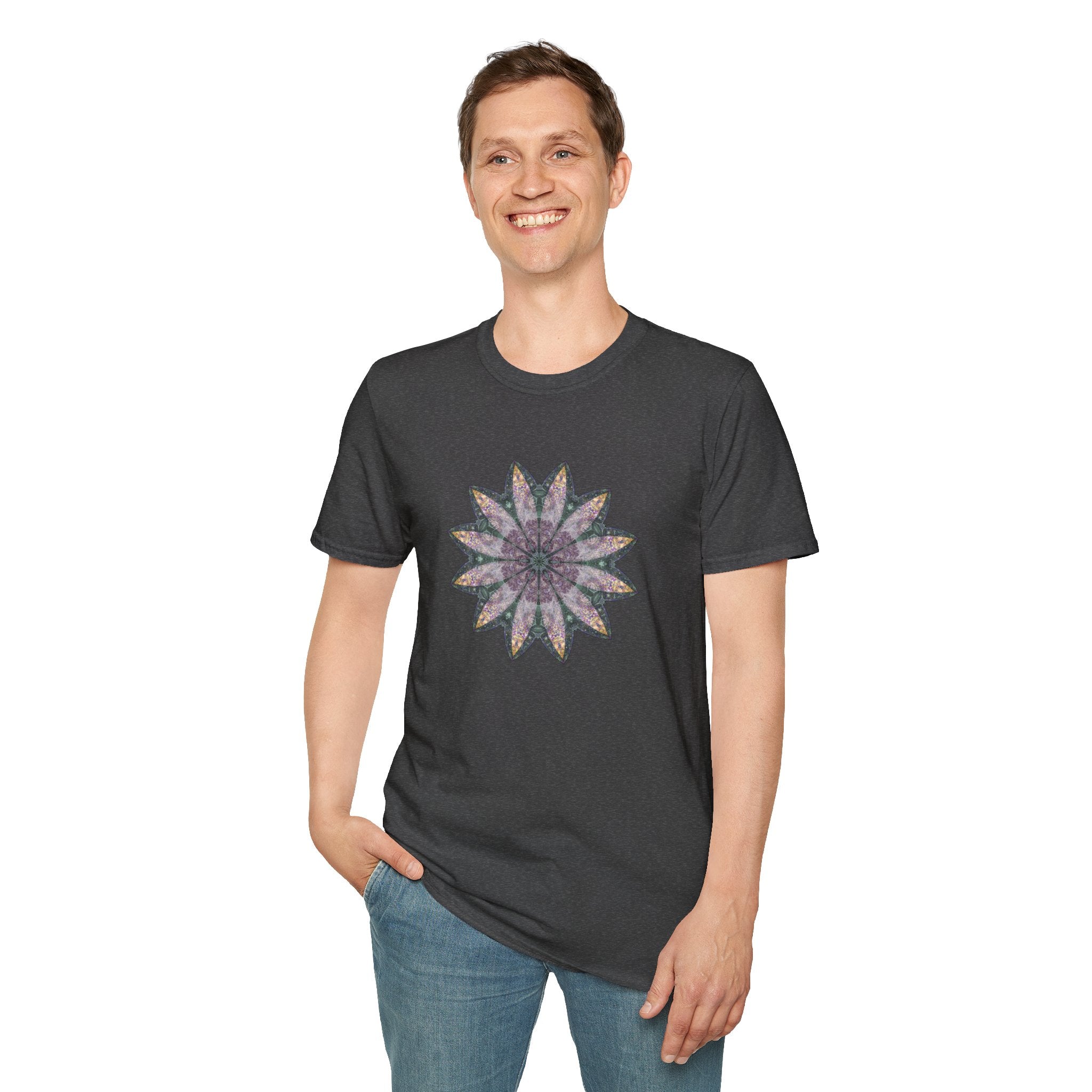 Unisex Softstyle T-Shirt - Love Light Mandalas No.21