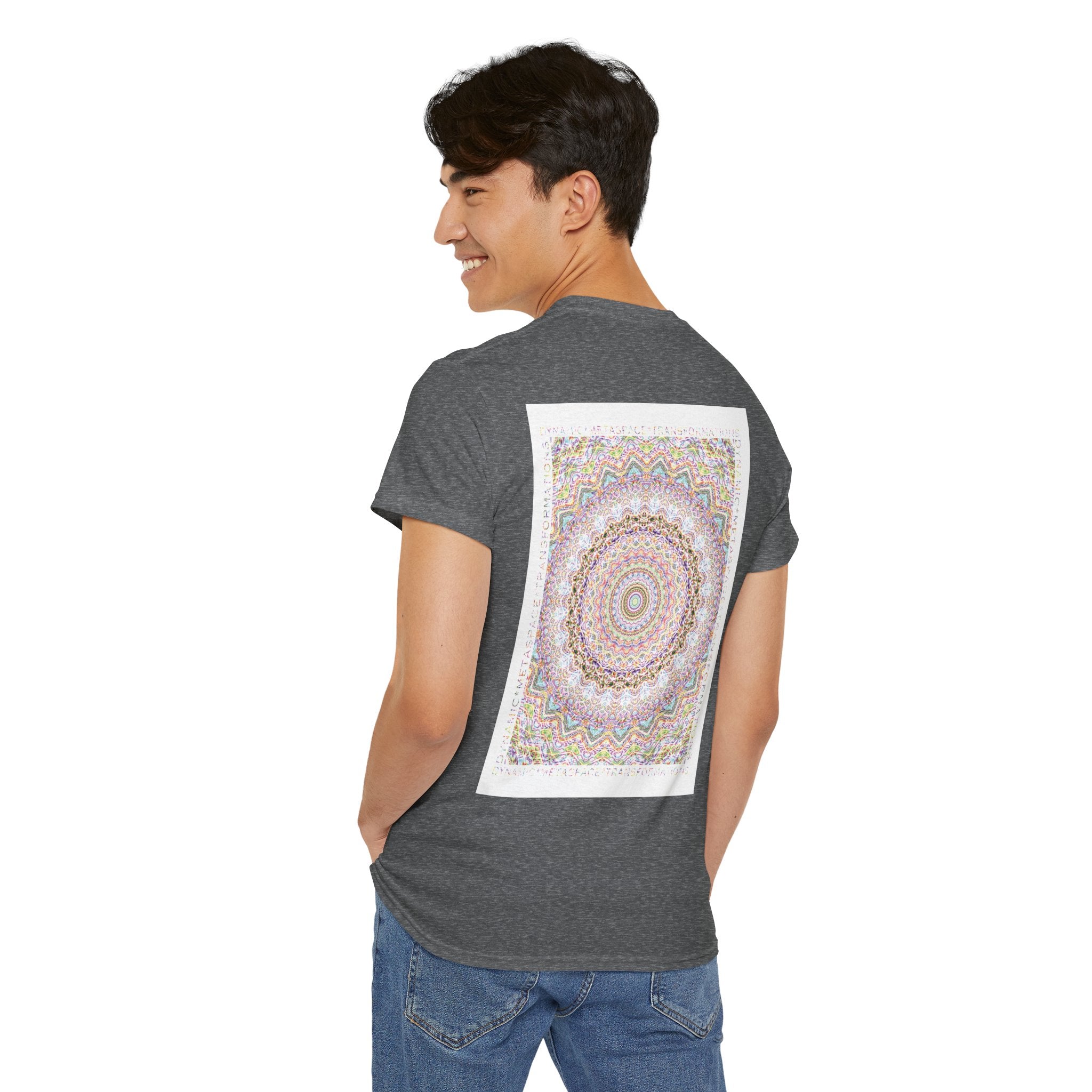Unisex Heavy Cotton Tee (Back) - DMT Seer No.8