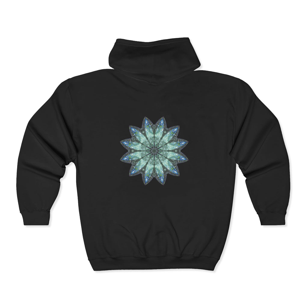 Unisex Heavy Blend™ Full Zip Hooded Sweatshirt - Love Light Mandalas No.20
