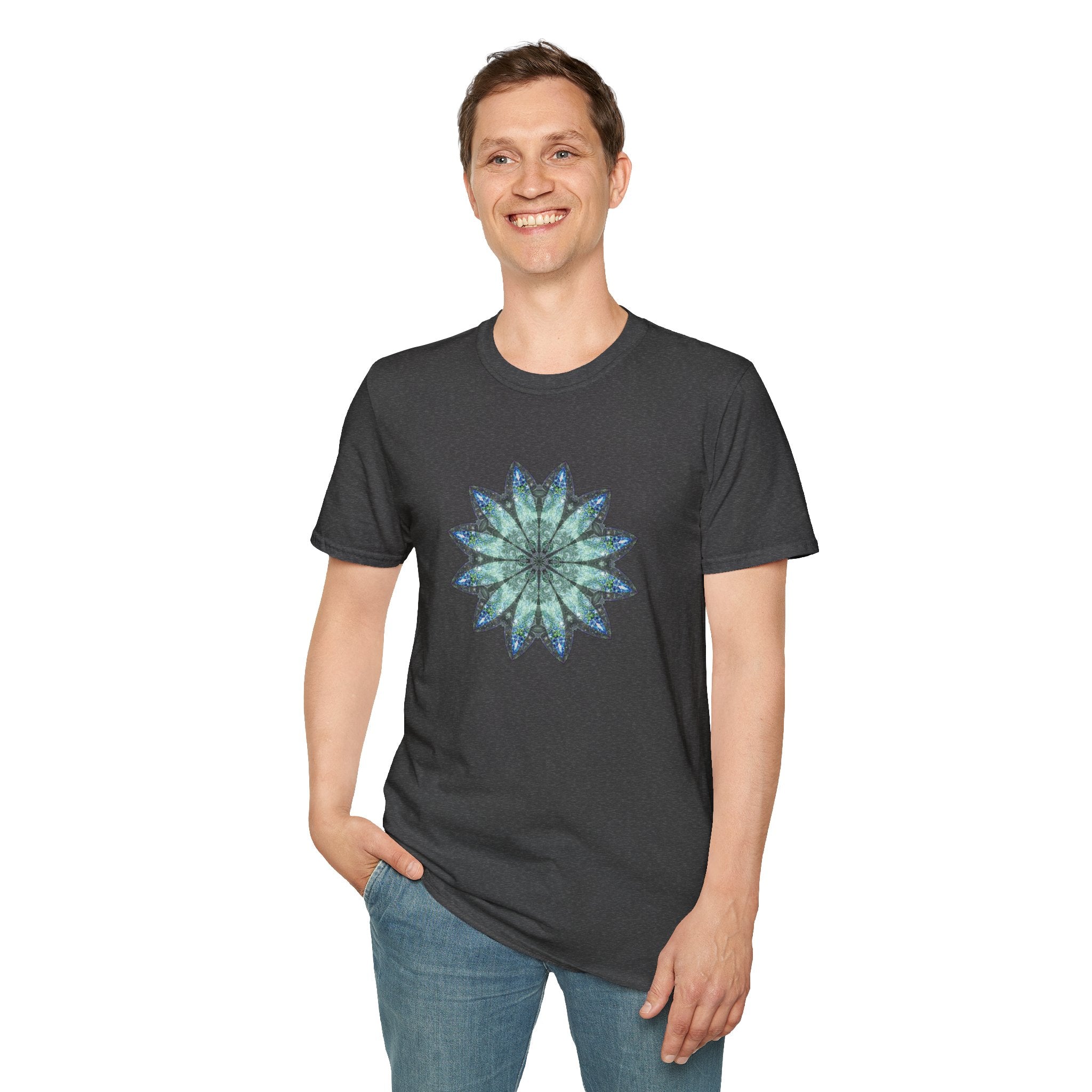 Unisex Softstyle T-Shirt - Love Light Mandalas No.20