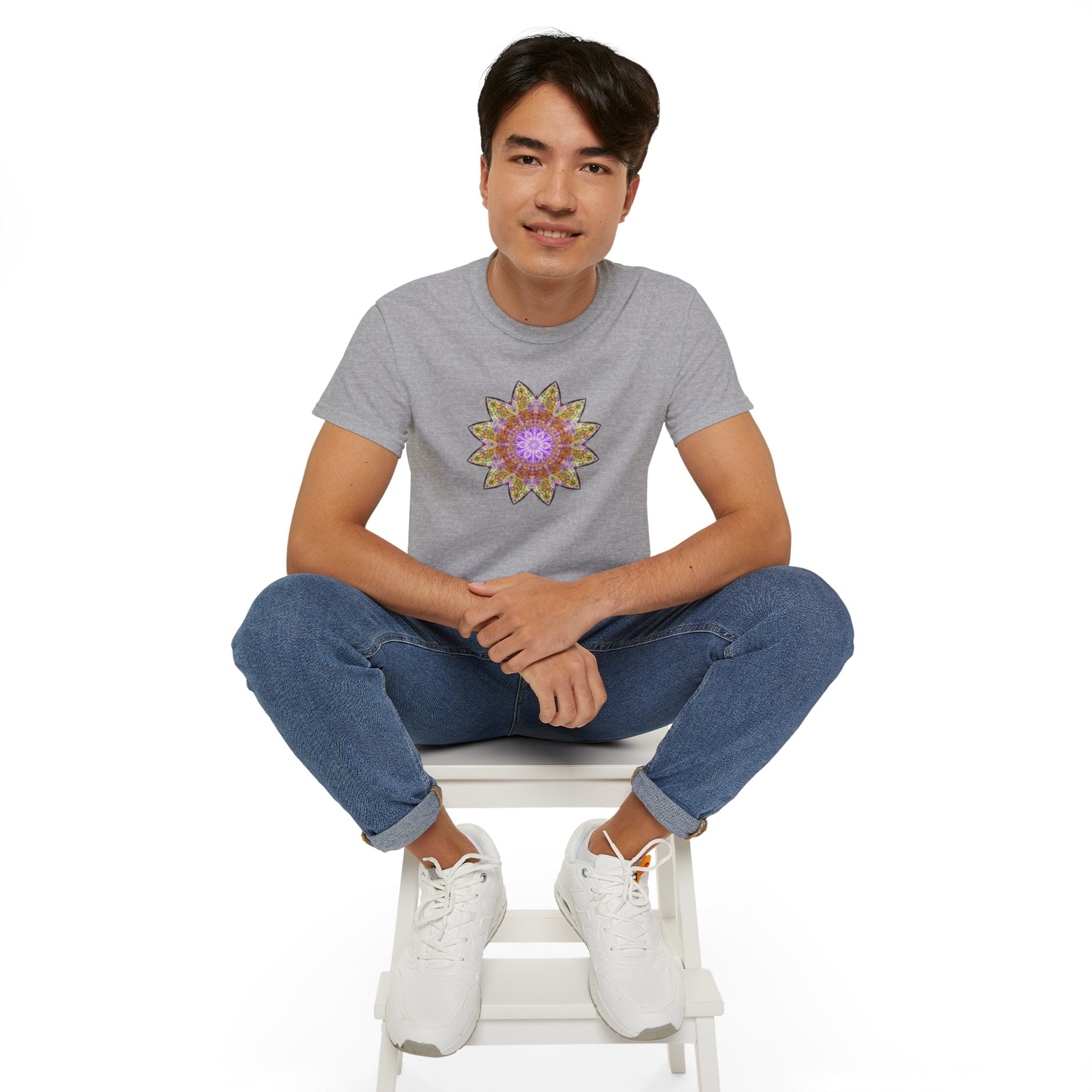 Unisex Ultra Cotton Tee - Love Light Mandalas No.14