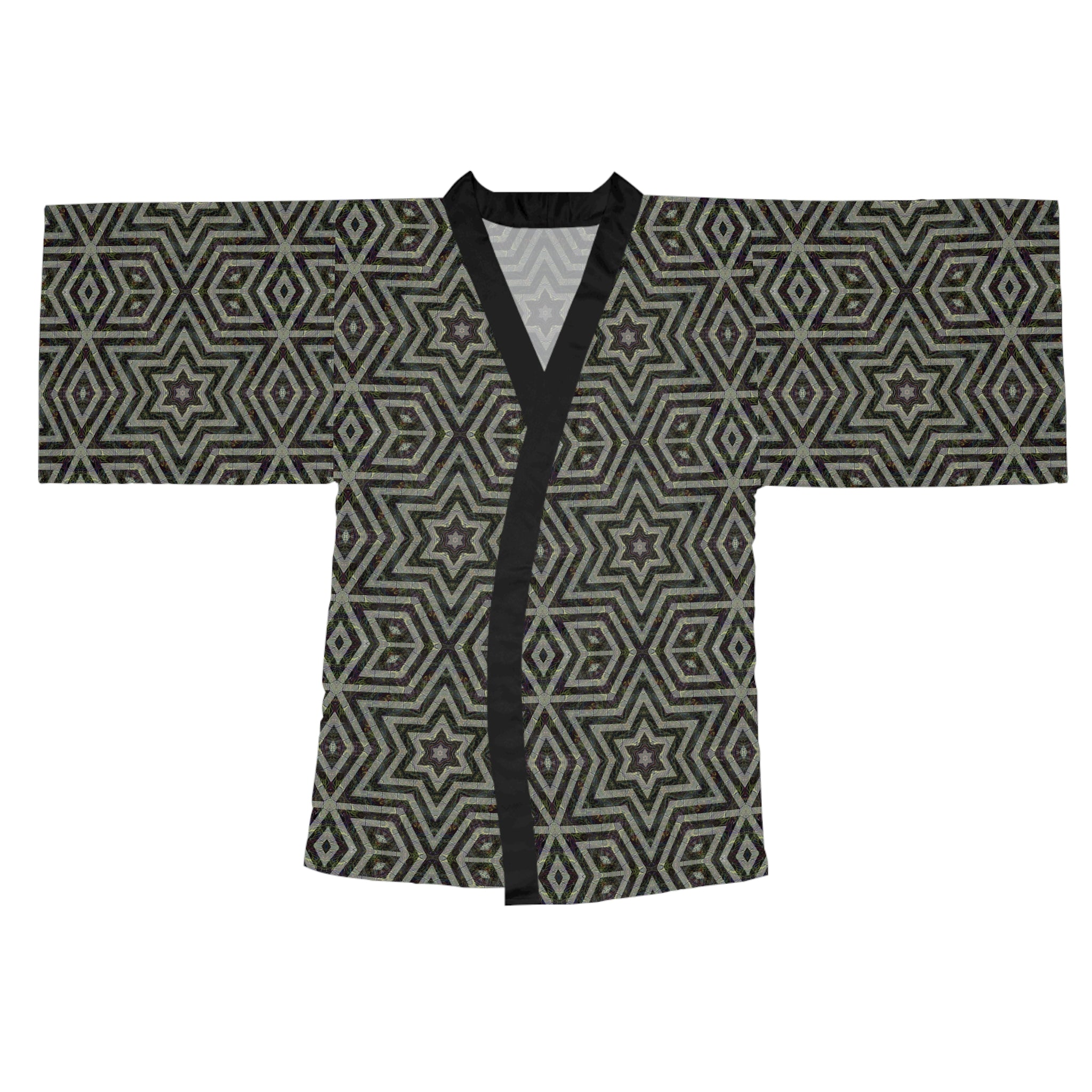 Long Sleeve Kimono Robe - P5 Kaleidoscopic No.11