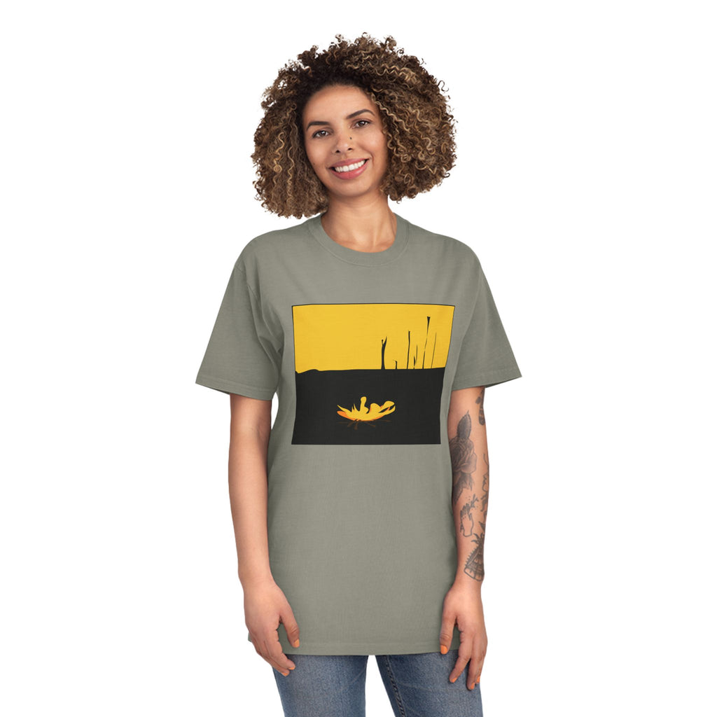 Unisex Faded Shirt -The Traveller Series (Fire)