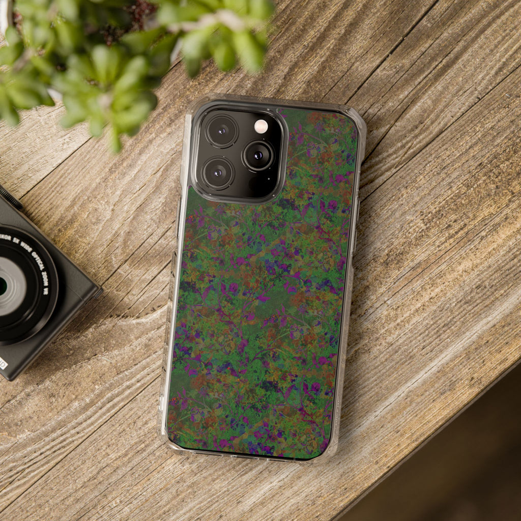 iPhone 14 Magnetic Clear Impact Case - Hidden Weave Series V3 No.24