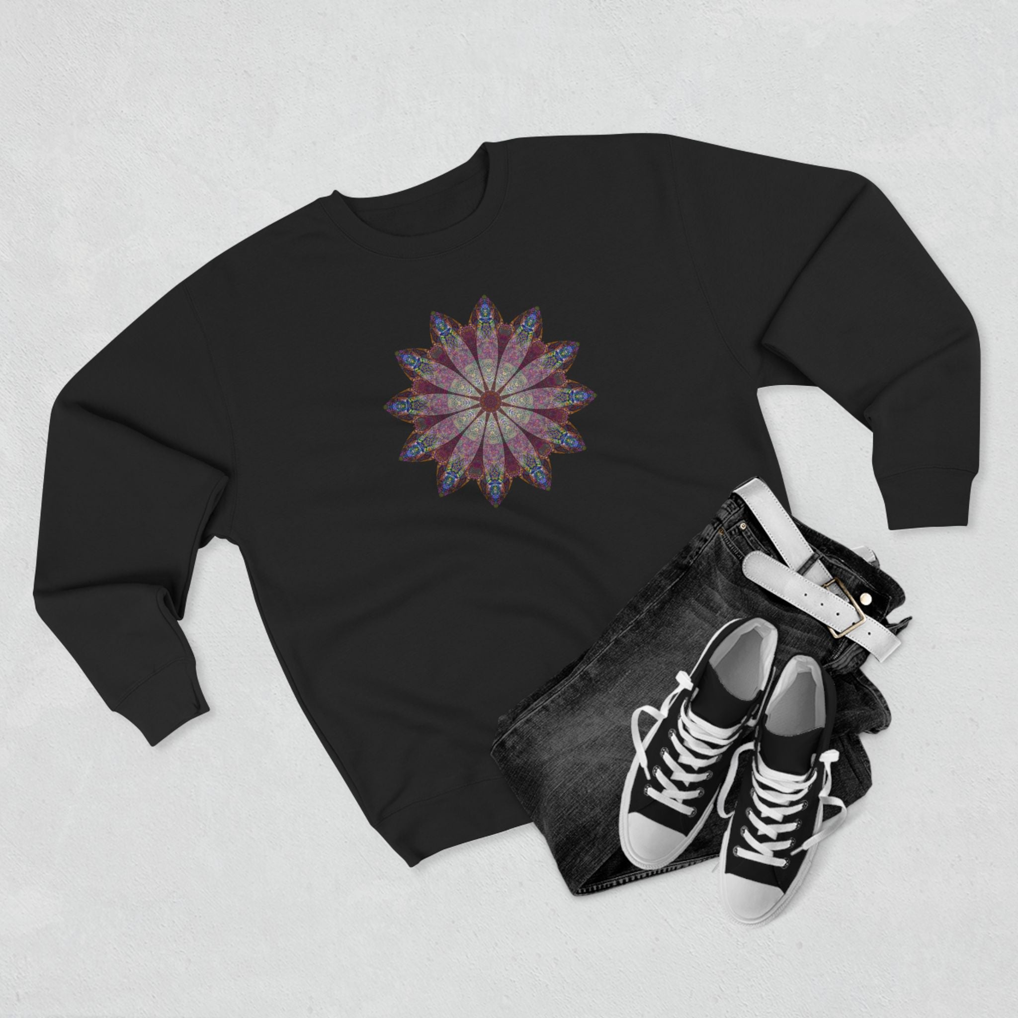Unisex Crewneck Sweatshirt - Love Light Mandalas No.9
