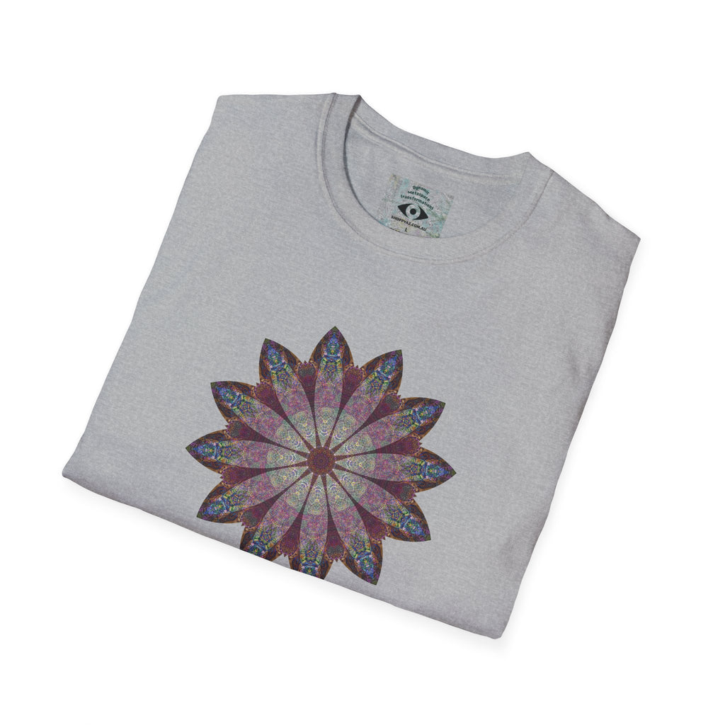 Unisex Softstyle T-Shirt - Love Light Mandalas No.9