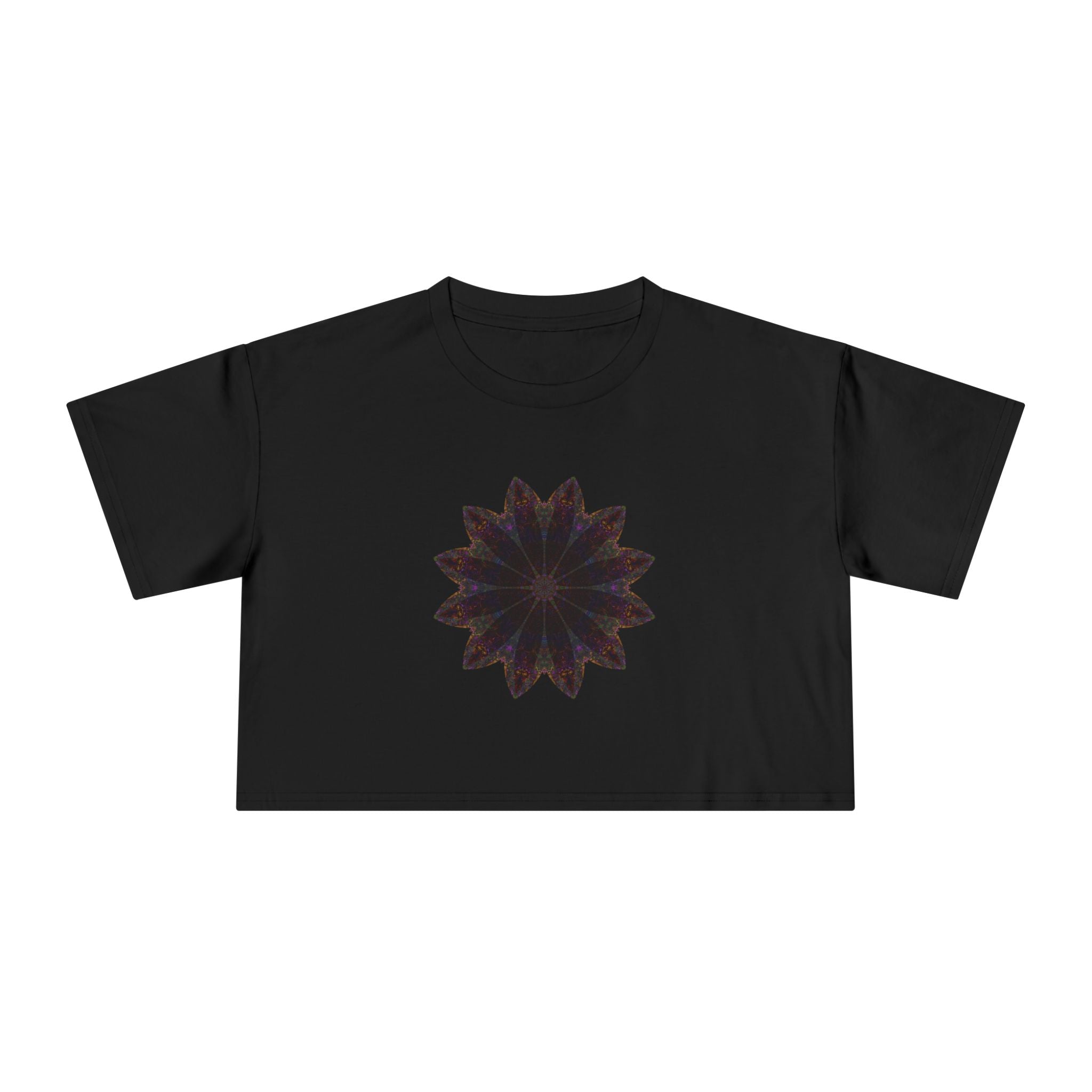 Women's Cropped Tee - Love Light Mandalas No.10