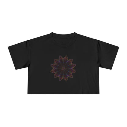 Women's Cropped Tee - Love Light Mandalas No.10