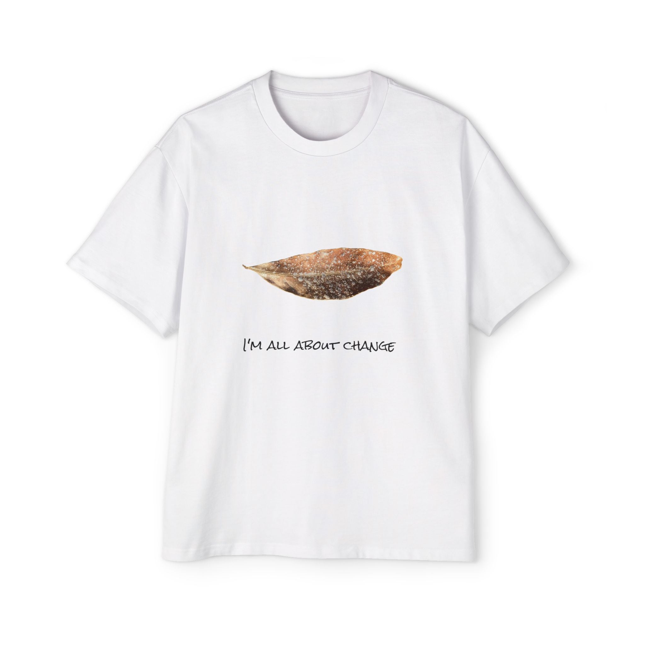 Men's Heavy Oversized Tee - All About Change No.1