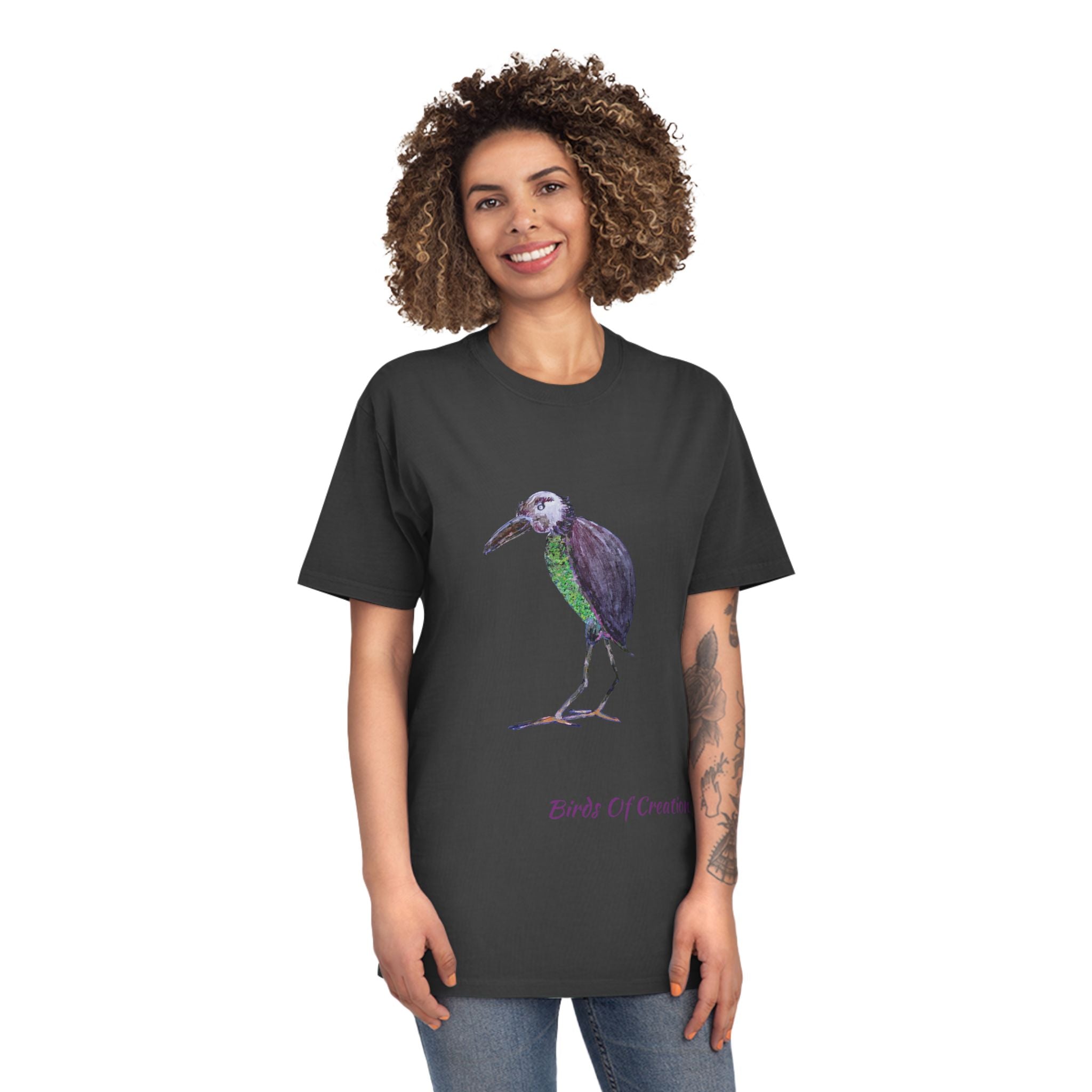 Unisex Faded Shirt - Birds Of Creation No.2