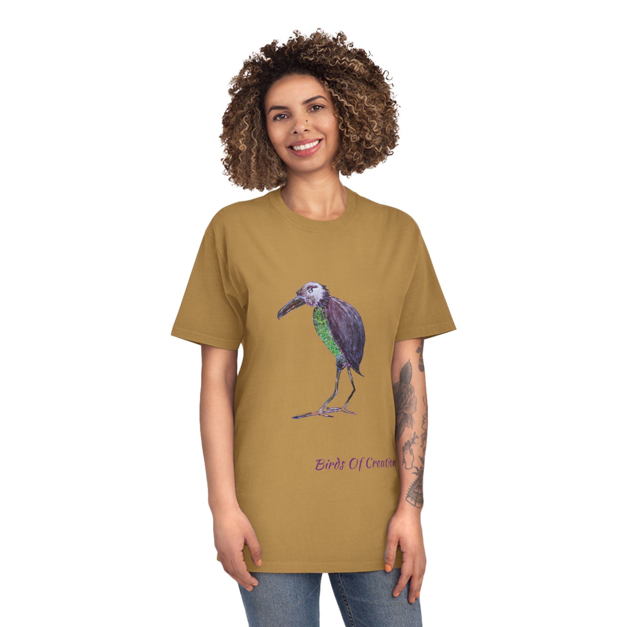 Unisex Faded Shirt - Birds Of Creation No.2