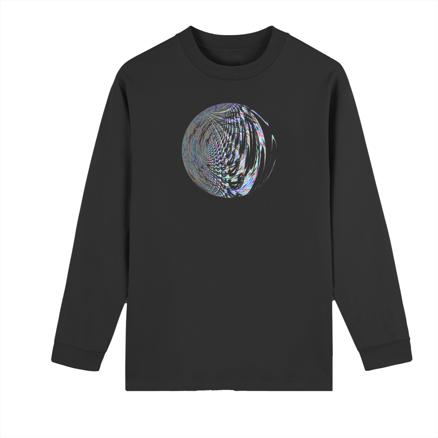 Crew Neck Drop Shoulder Long Sleeve Shirt