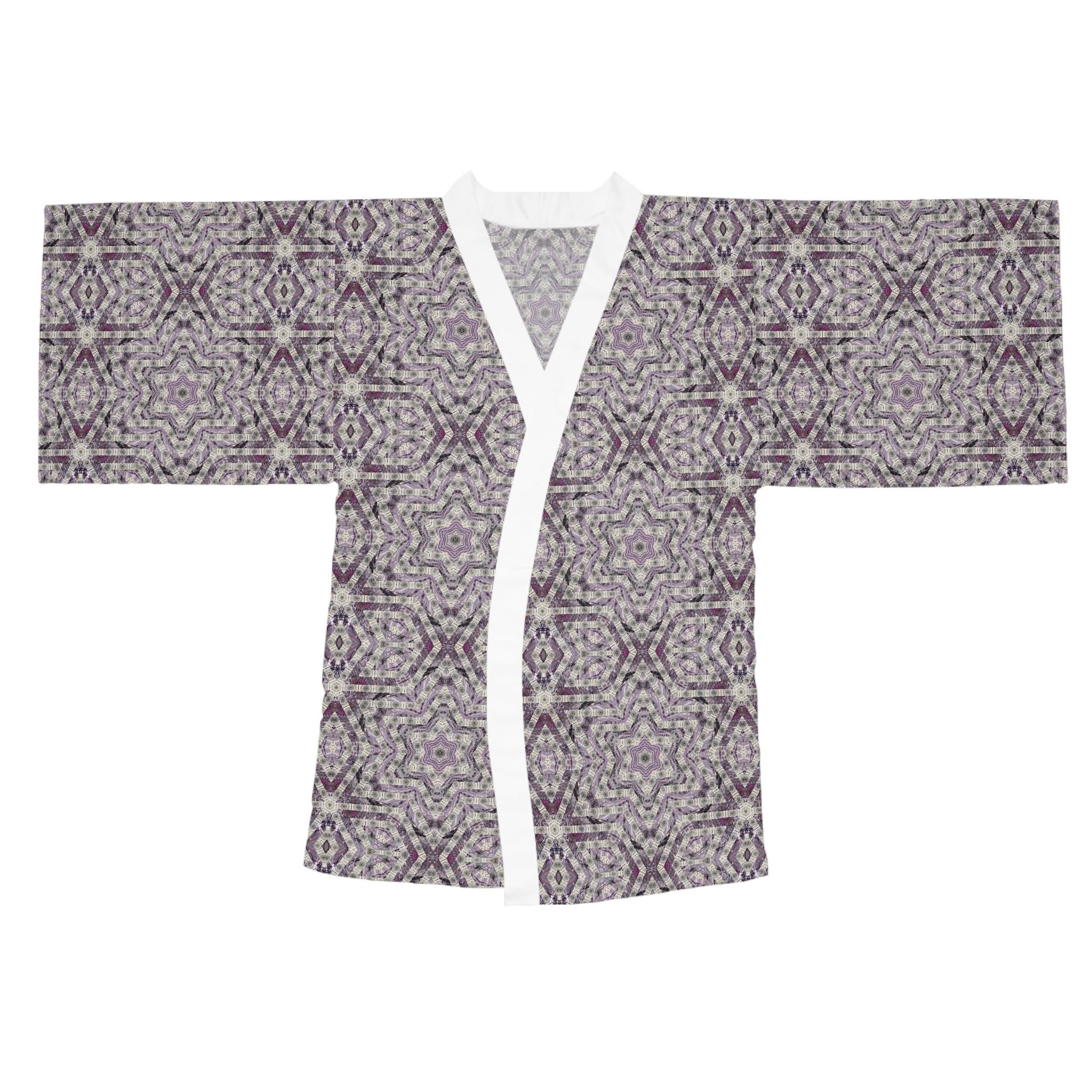 Long Sleeve Kimono Robe - P5 Kaleidoscopic No.22