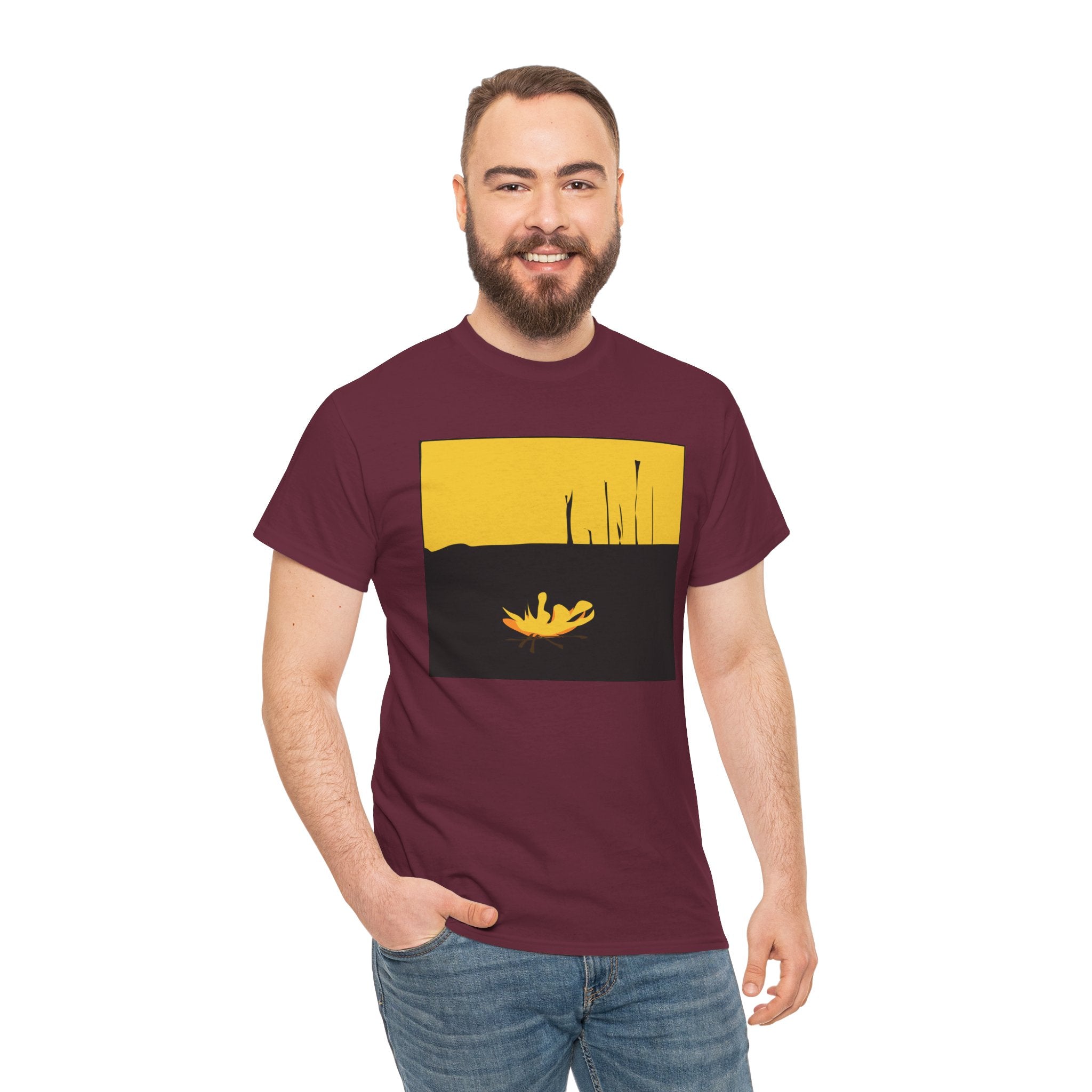 Unisex Heavy Cotton Tee - The Traveller Series (Fire)