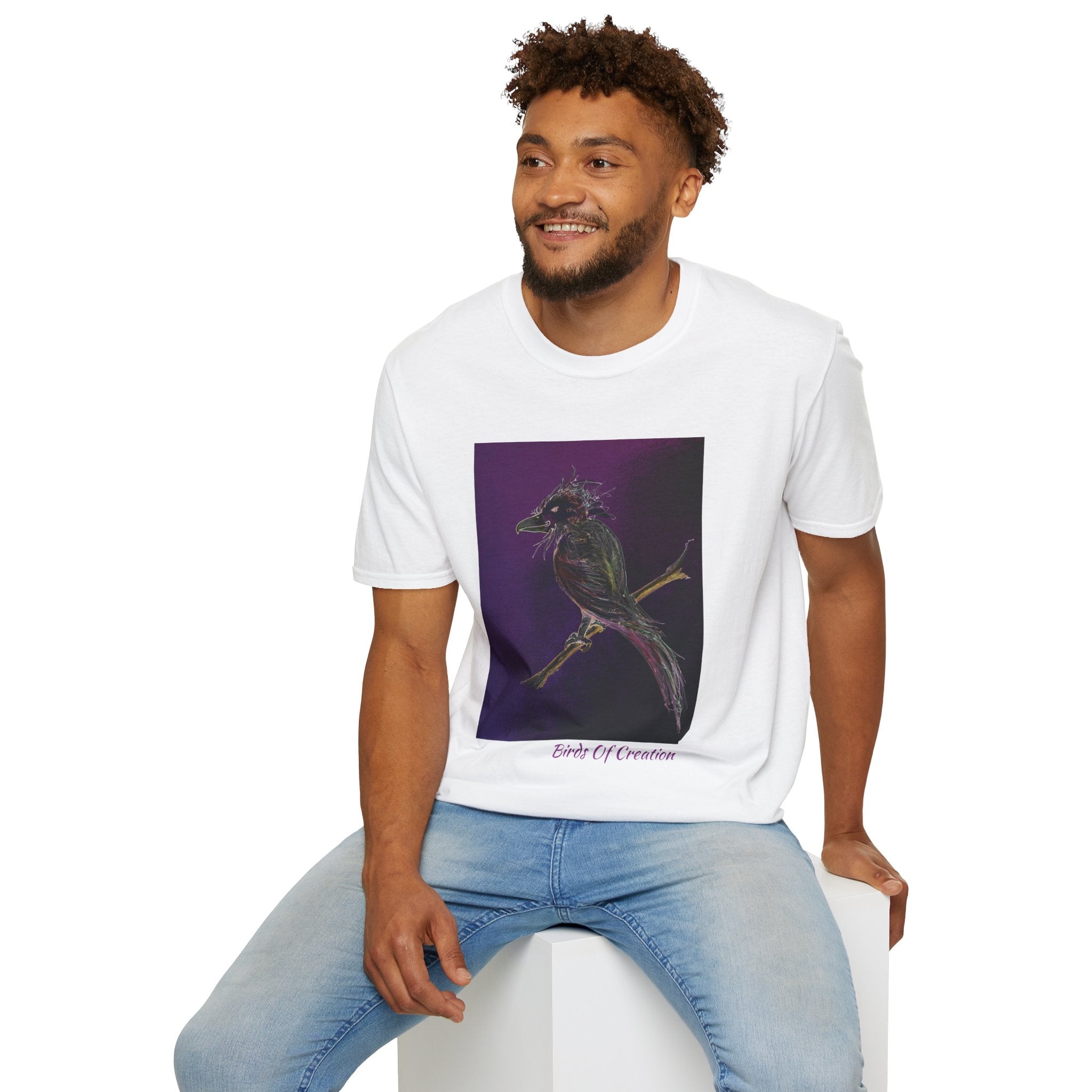 Unisex Softstyle T-Shirt - Birds Of Creation No.1