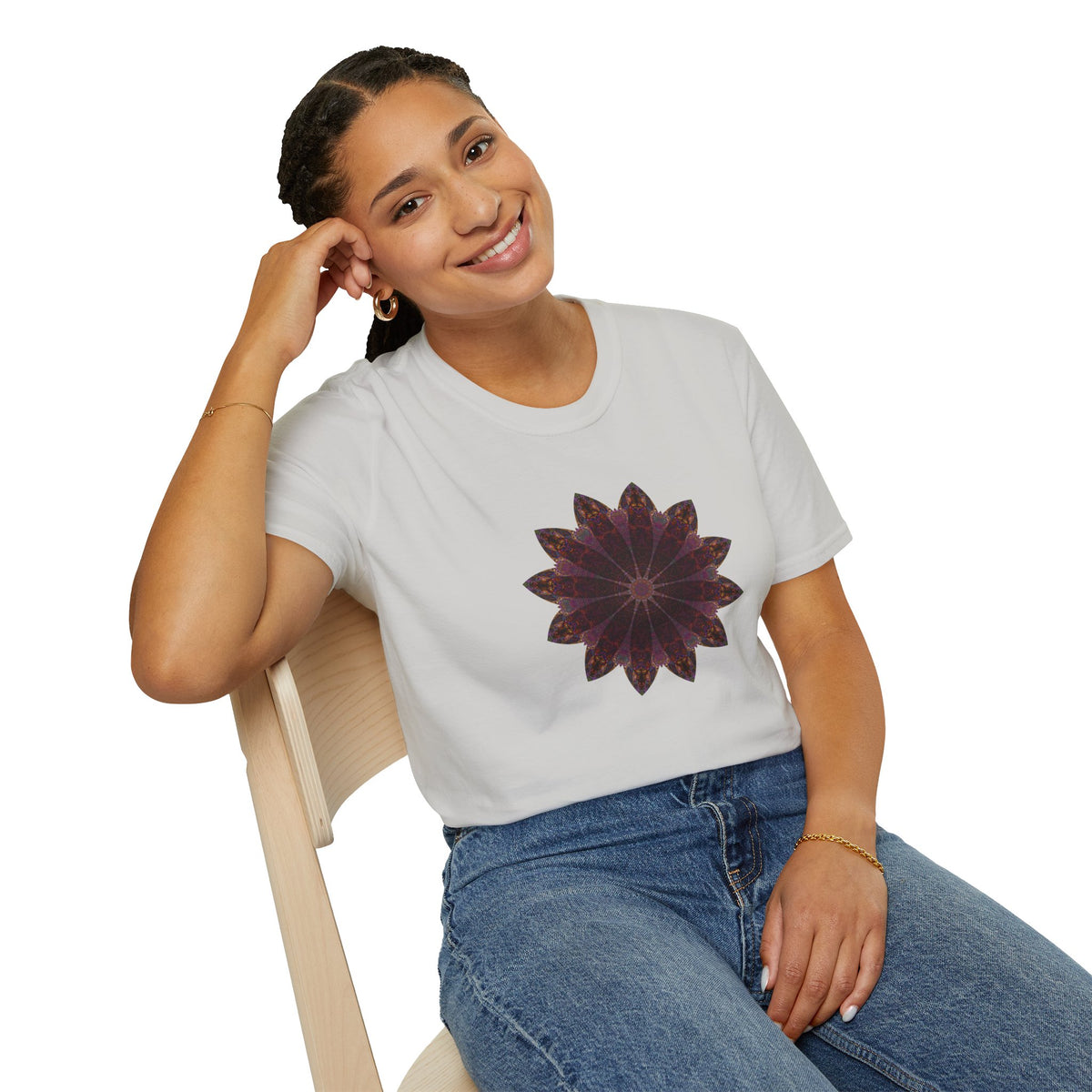 Unisex Softstyle T-Shirt - Love Light Mandalas No.5