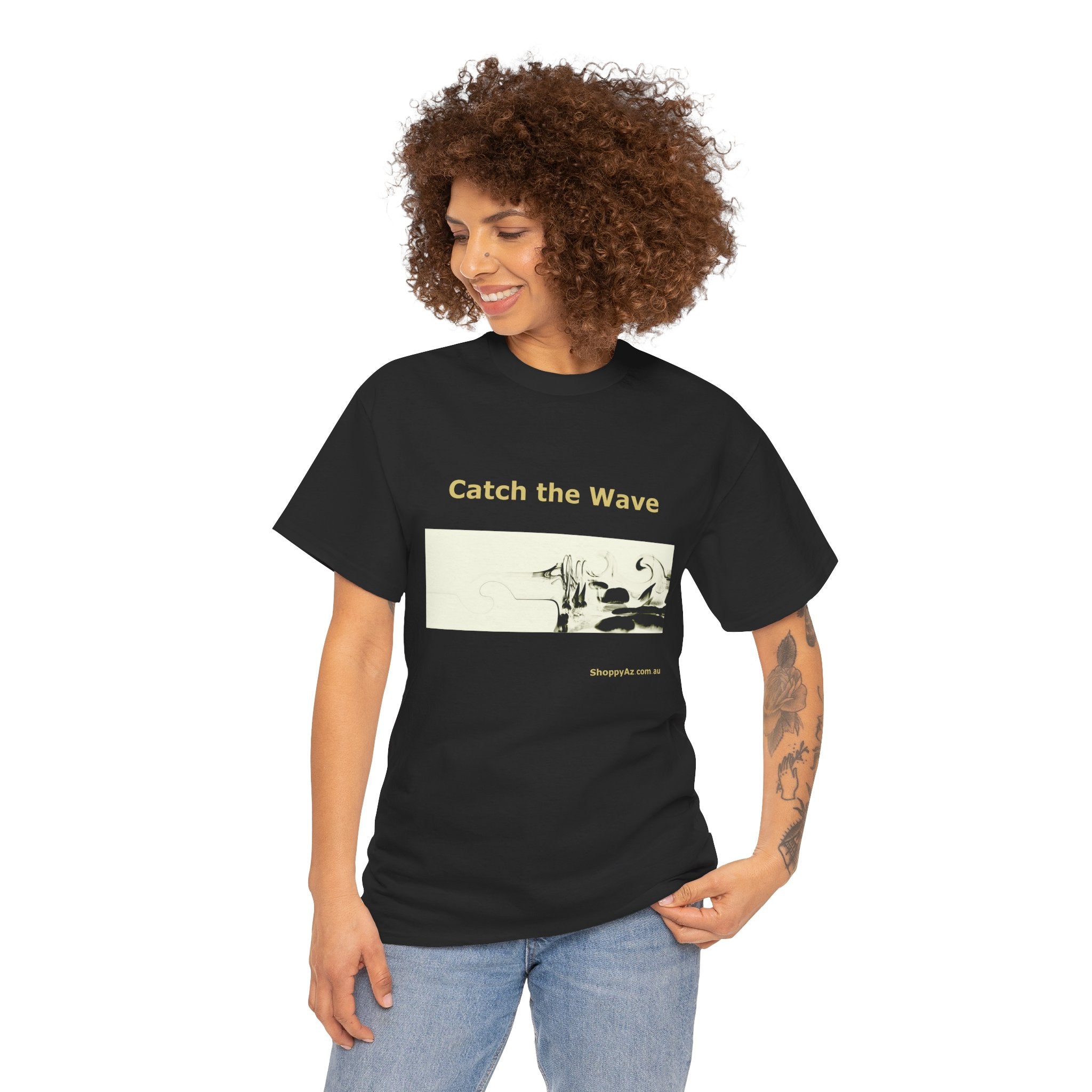 Unisex Heavy Cotton Tee - Catch the Wave