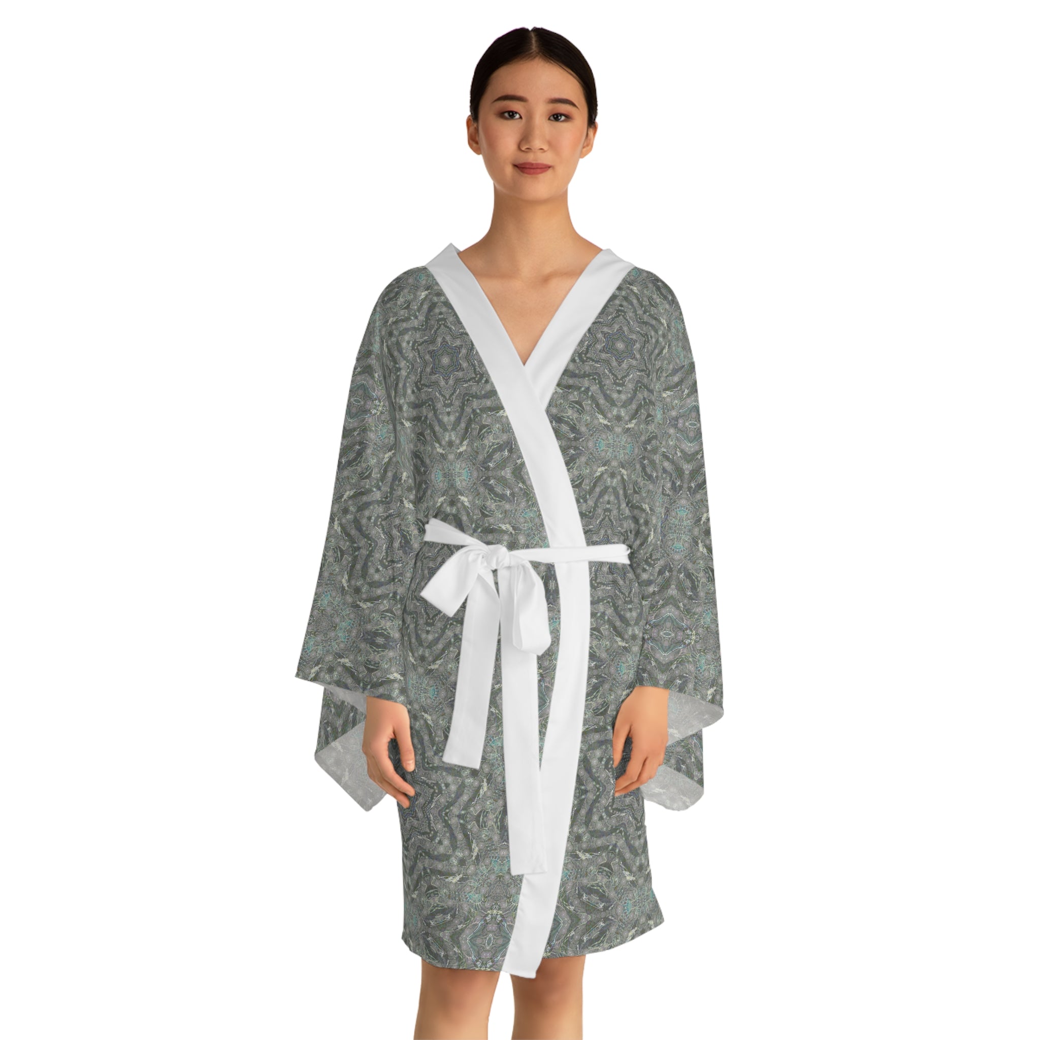 Long Sleeve Kimono Robe - P5 Kaleidoscopic No.28