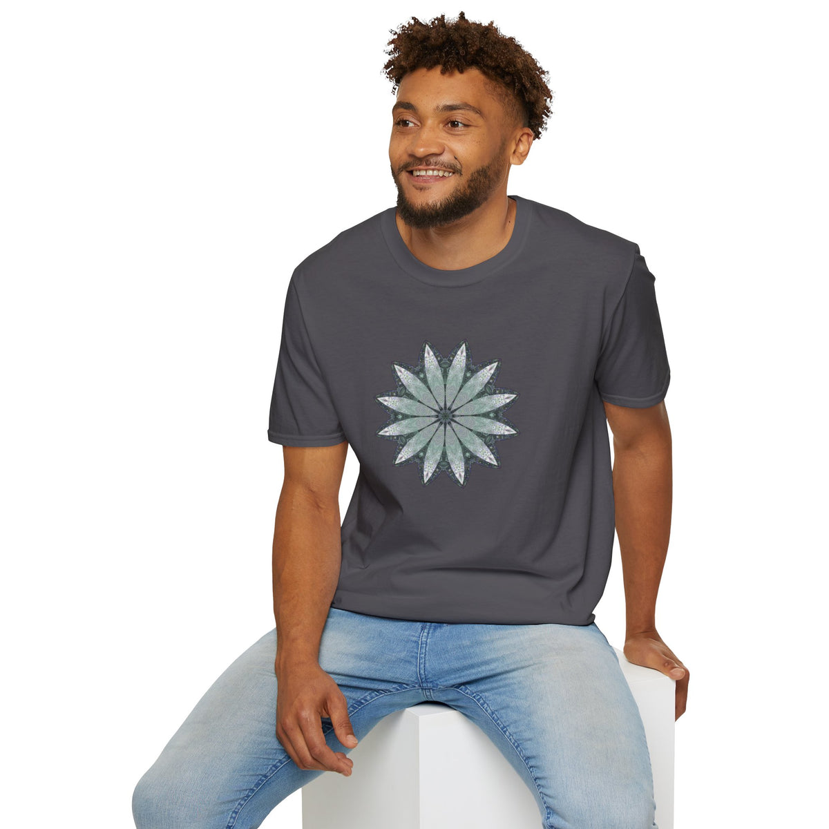 Unisex Softstyle T-Shirt - Love Light Mandalas No.22