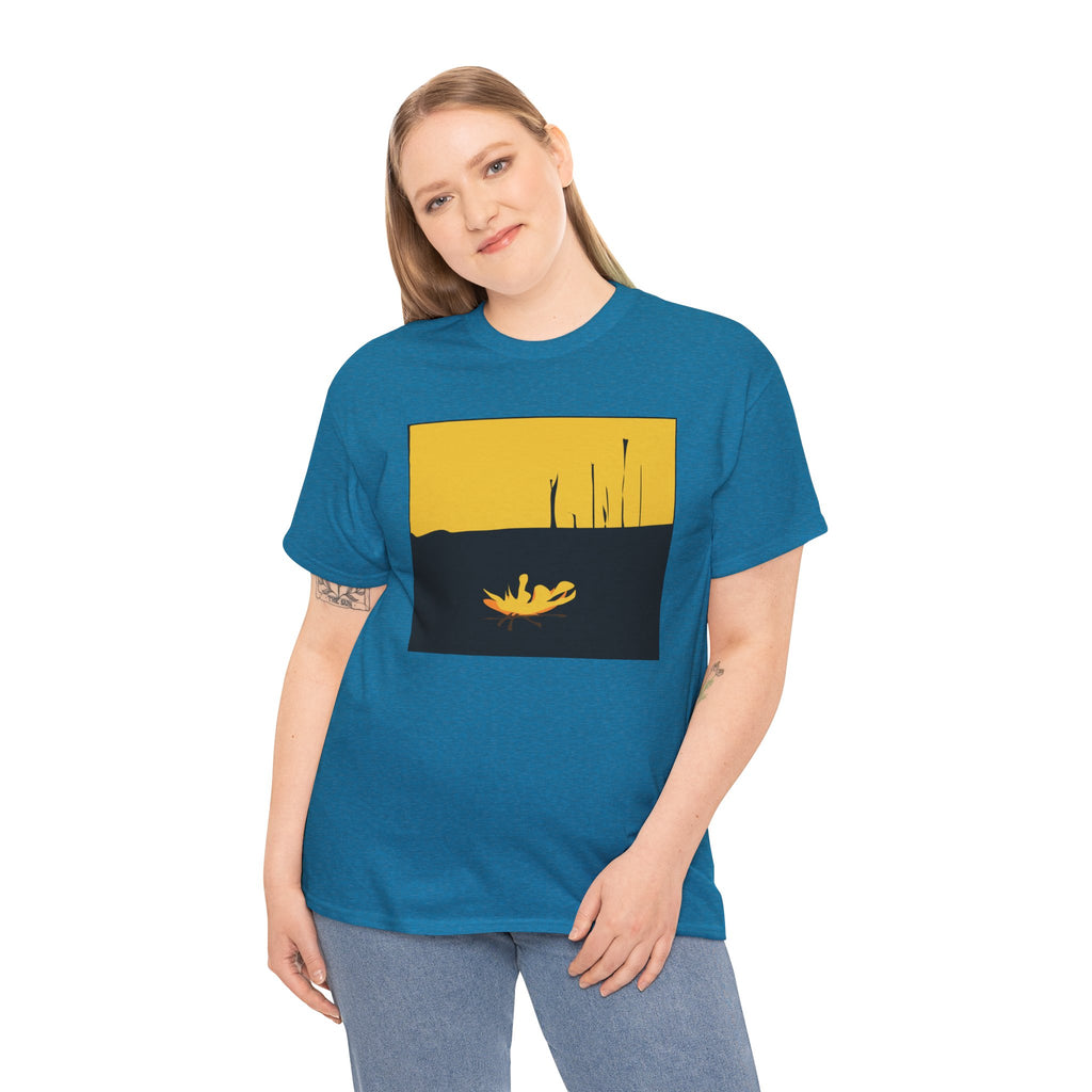 Unisex Heavy Cotton Tee - The Traveller Series (Fire)