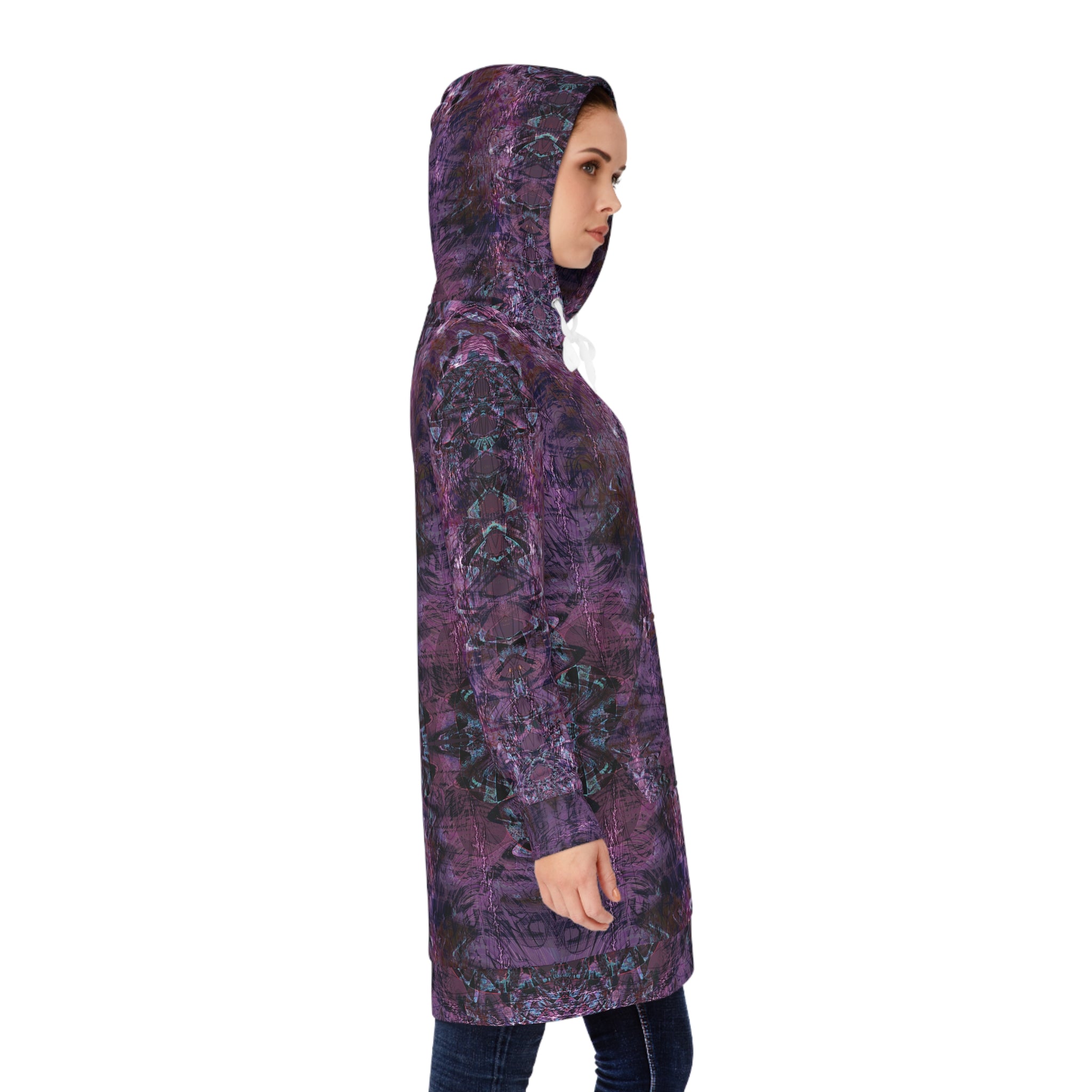 Women's Hoodie Dress - Love Light Fractals No.6