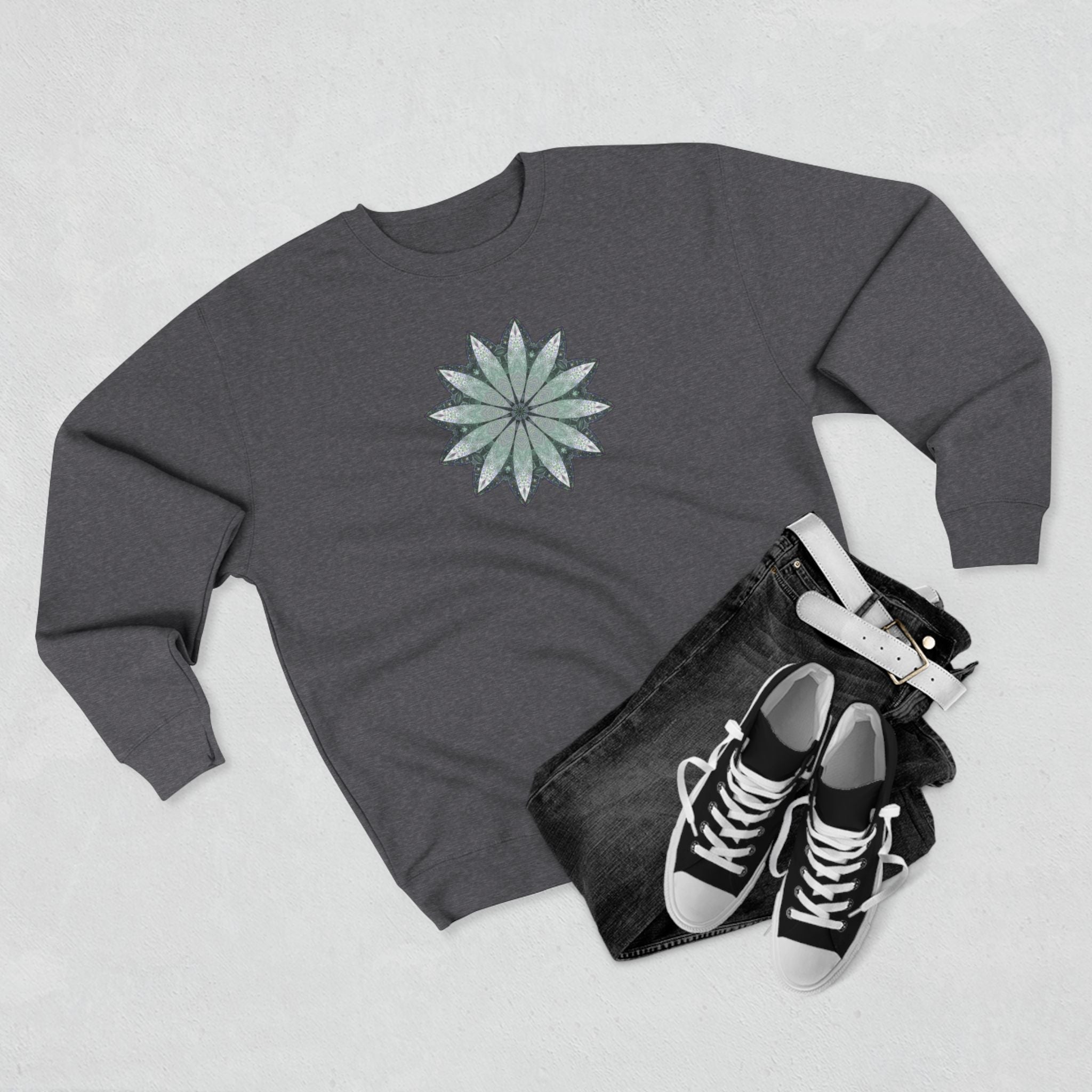 Unisex Crewneck Sweatshirt - Love Light Mandalas No.22