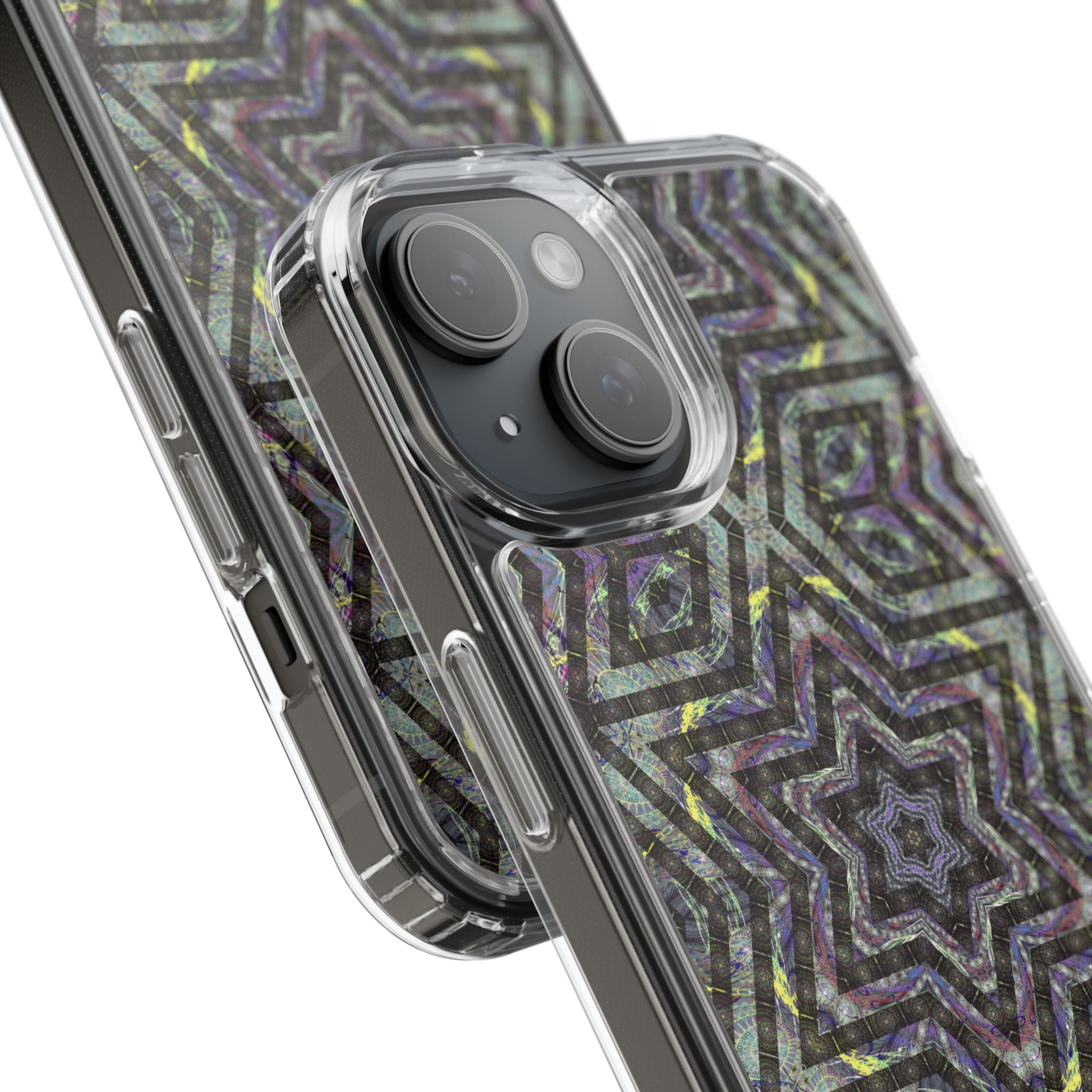 iPhone 15 Clear Case – P5 Kaleidoscopic No.1