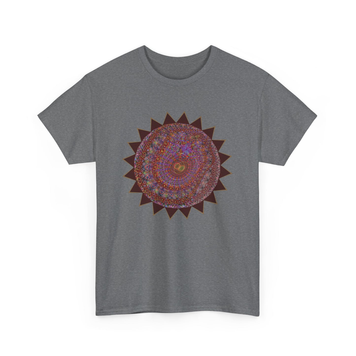 Unisex Heavy Cotton Tee - Mycelium Mandalas No.M18K4