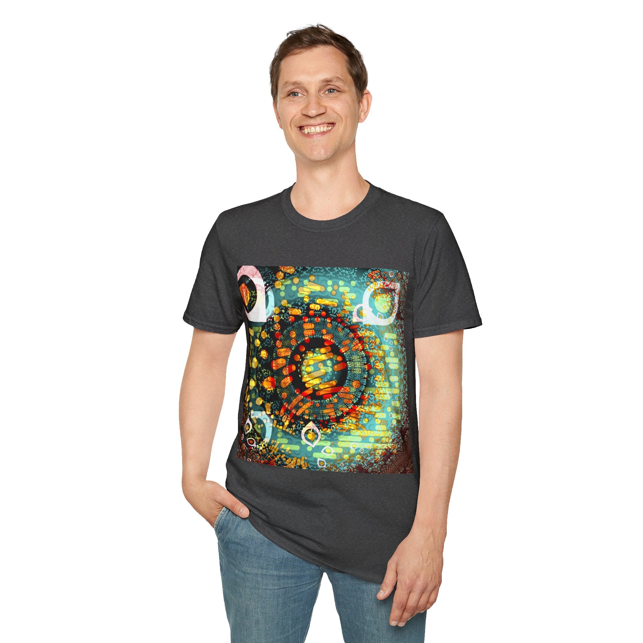 Unisex Softstyle T-Shirt - Psychedelic QR No.1