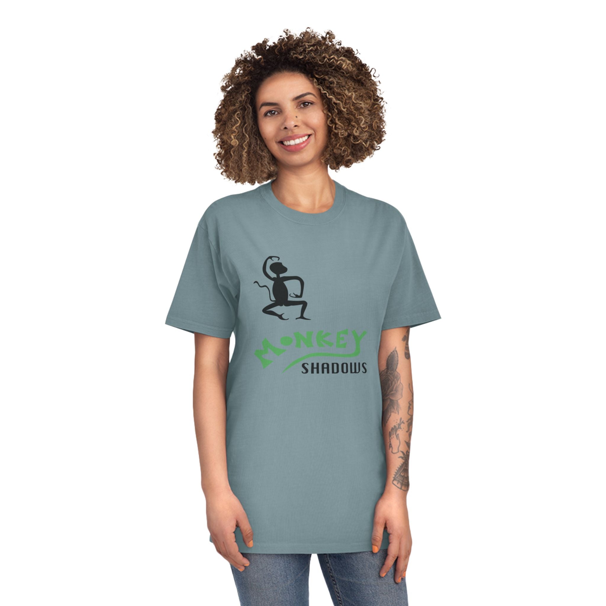 Unisex Faded Shirt - Monkey Shadows