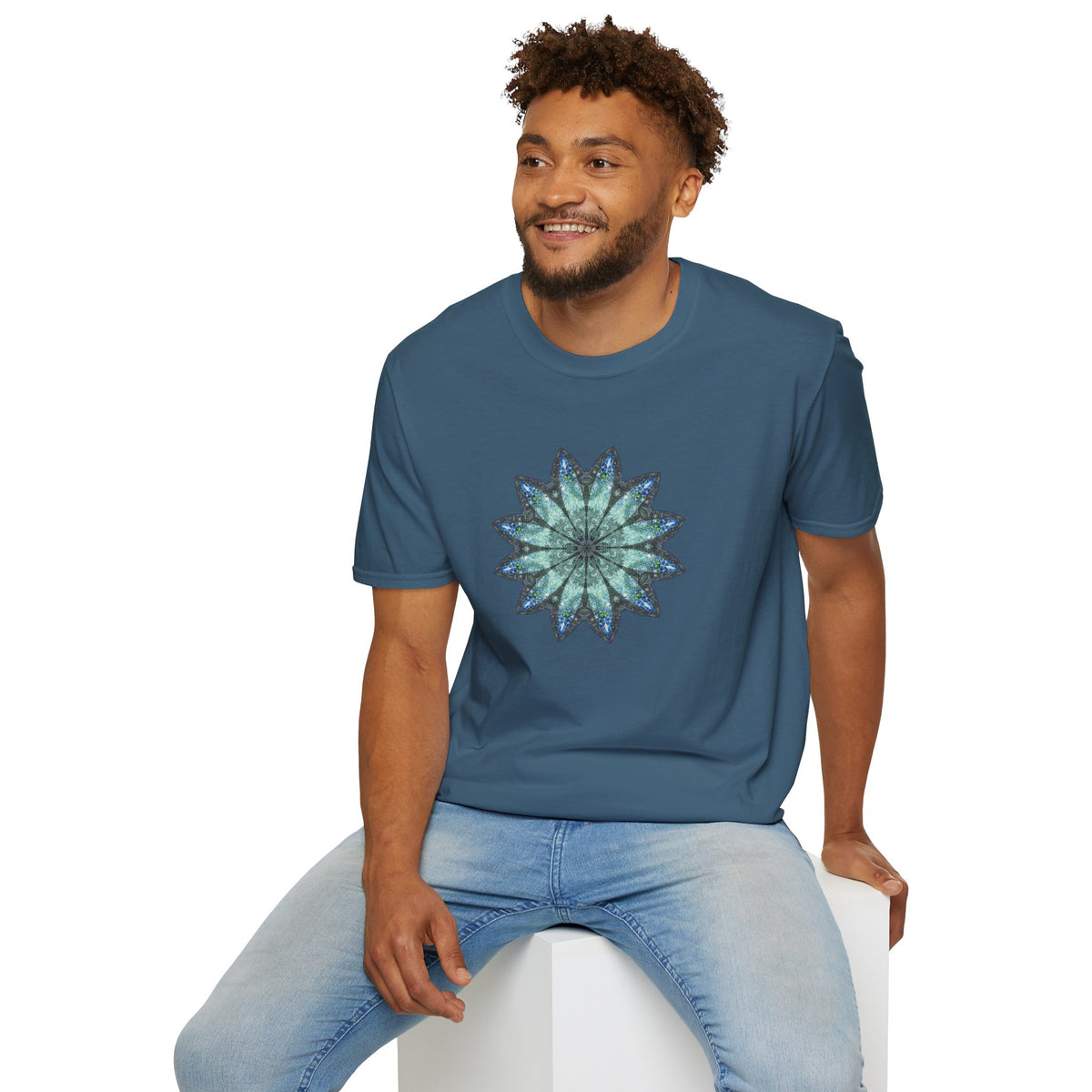 Unisex Softstyle T-Shirt - Love Light Mandalas No.20