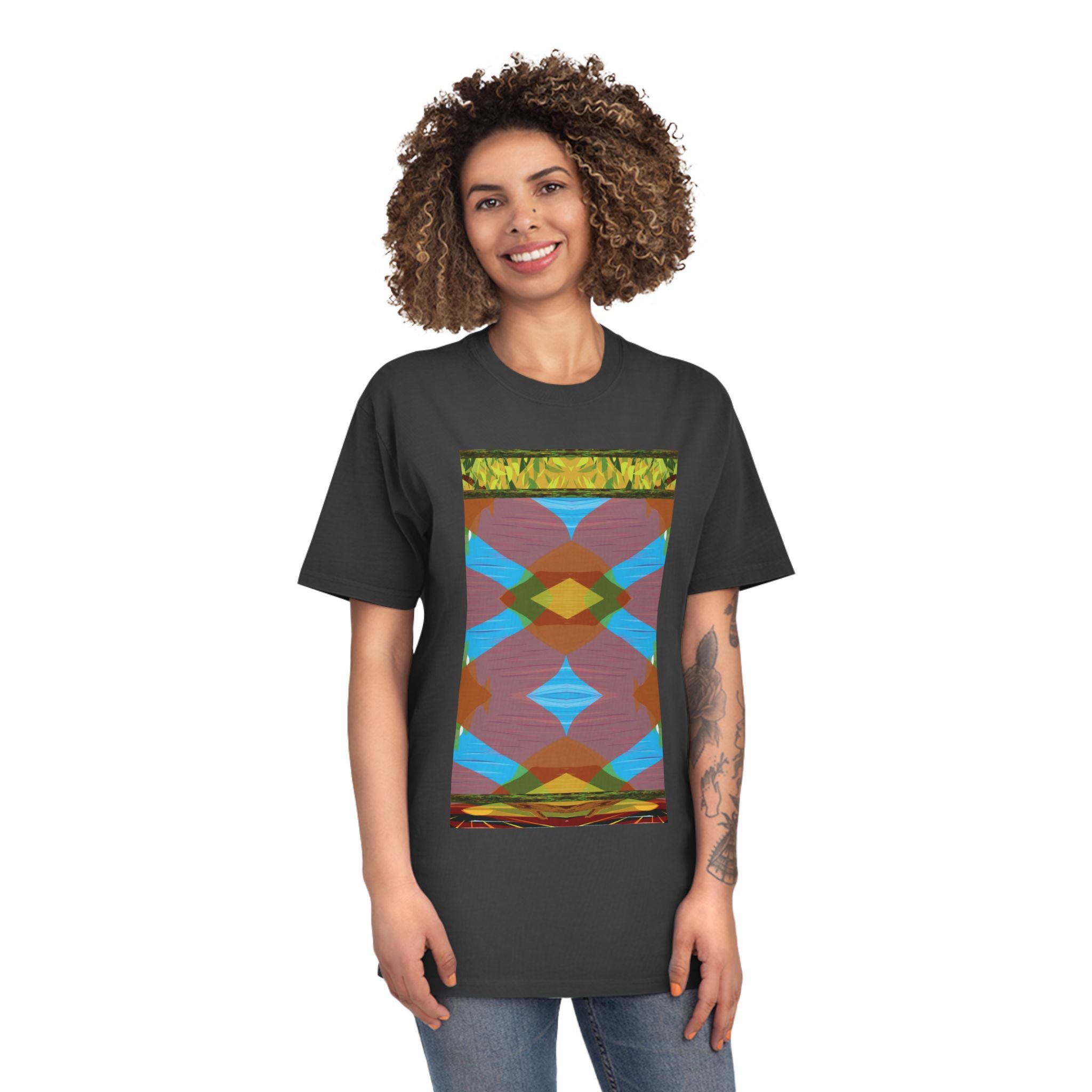 Unisex Faded Shirt -The Traveller Series (Autumn Abstract)