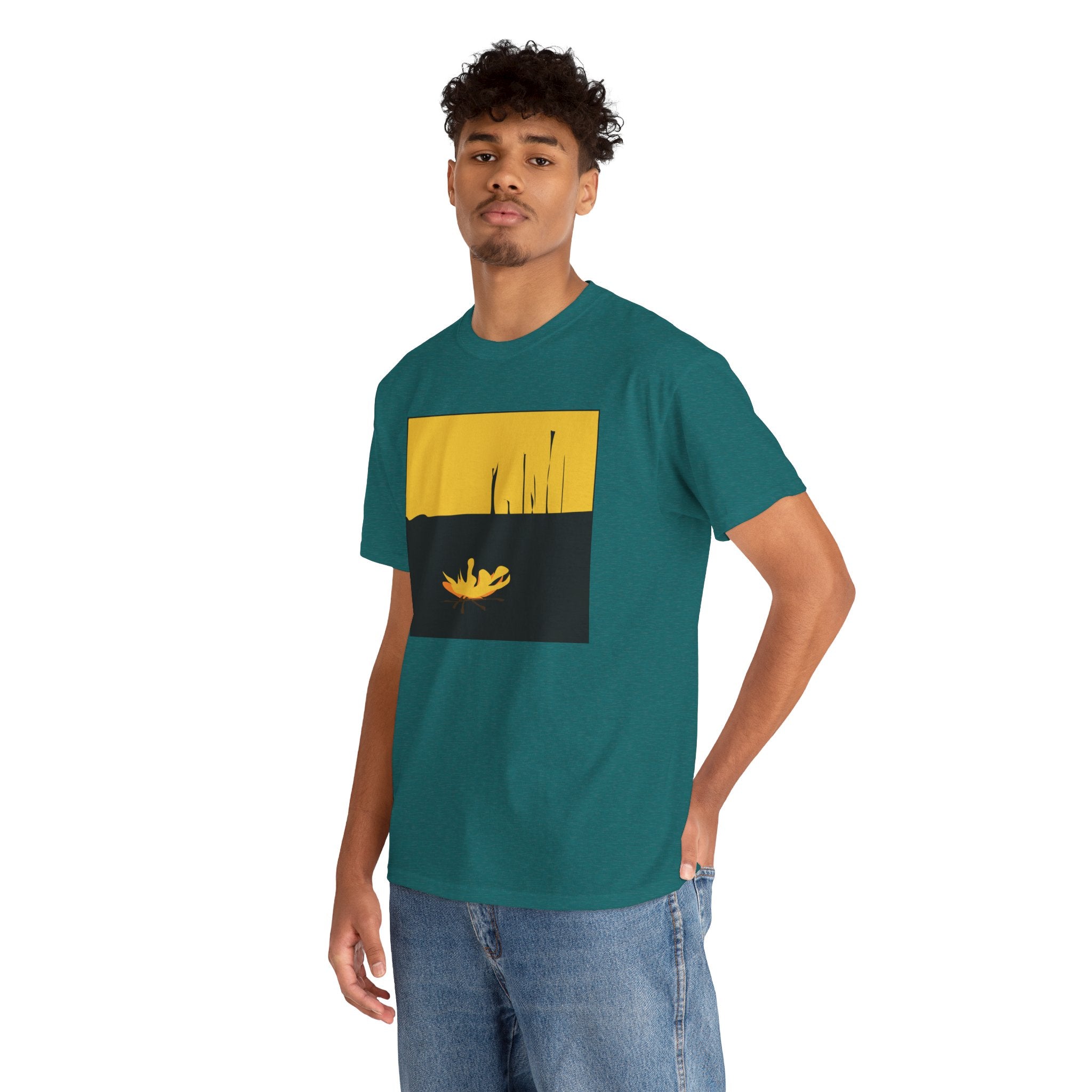 Unisex Heavy Cotton Tee - The Traveller Series (Fire)