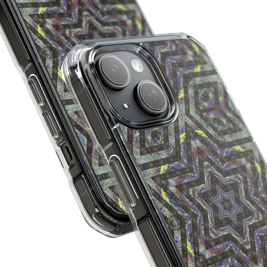 iPhone 15 Magnetic Clear Impact Case - P5 Kaleidoscopic No.1