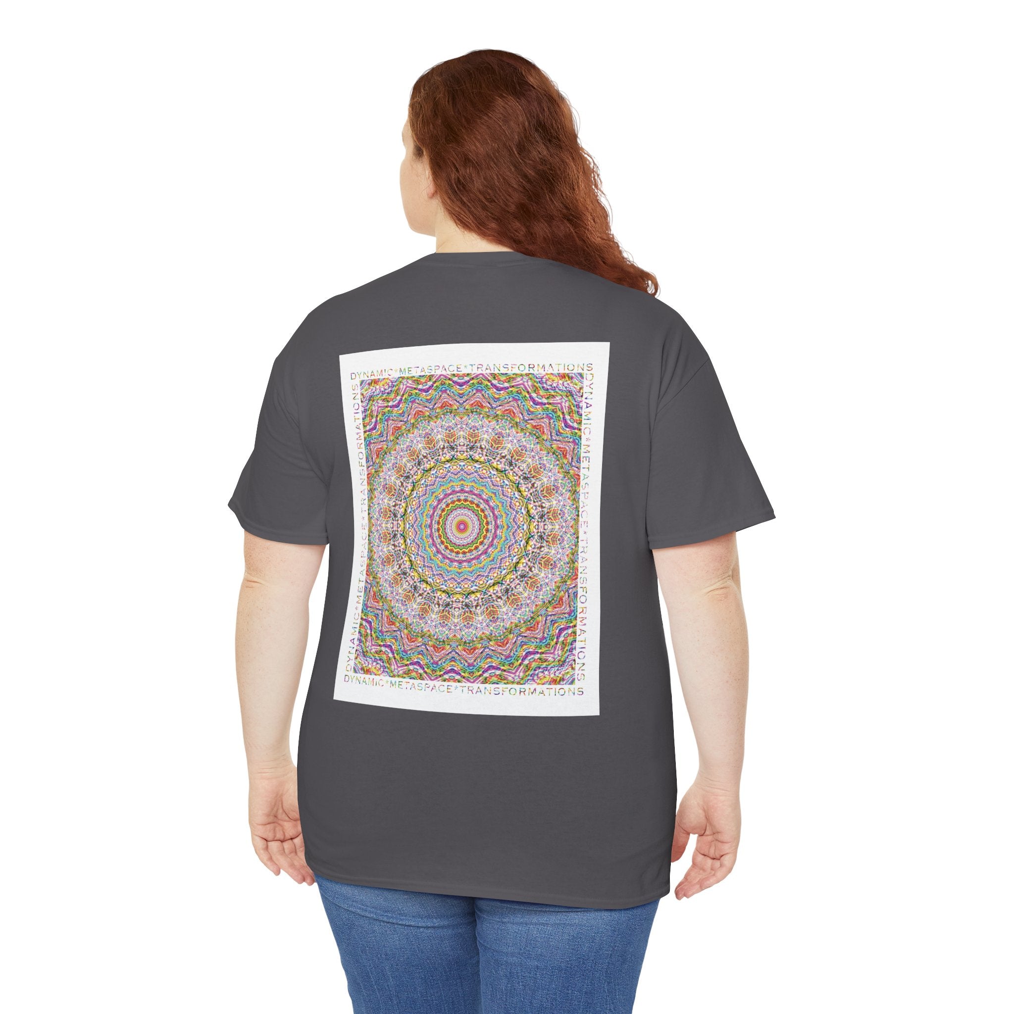 Unisex Heavy Cotton Tee (Back) - DMT Seer No.9