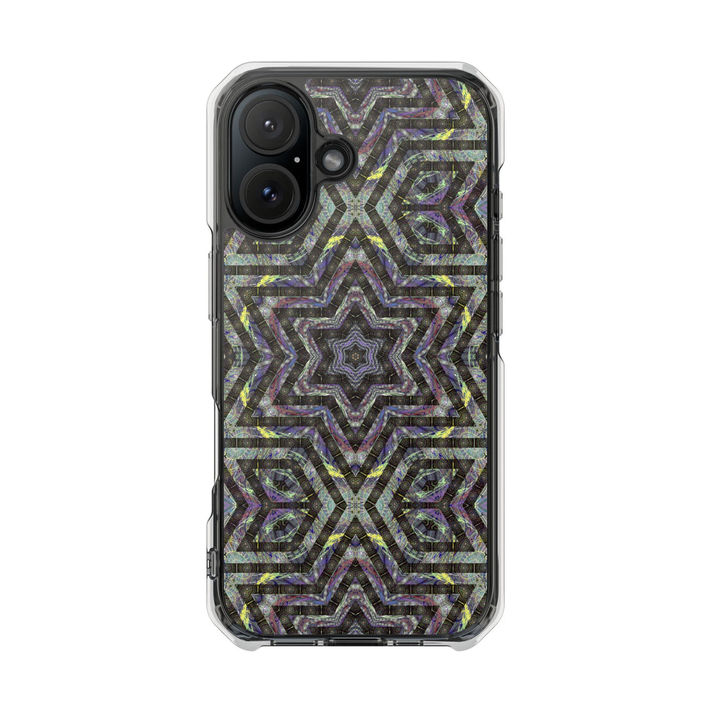 iPhone 16 Magnetic Clear Impact Case - P5 Kaleidoscopic No.1