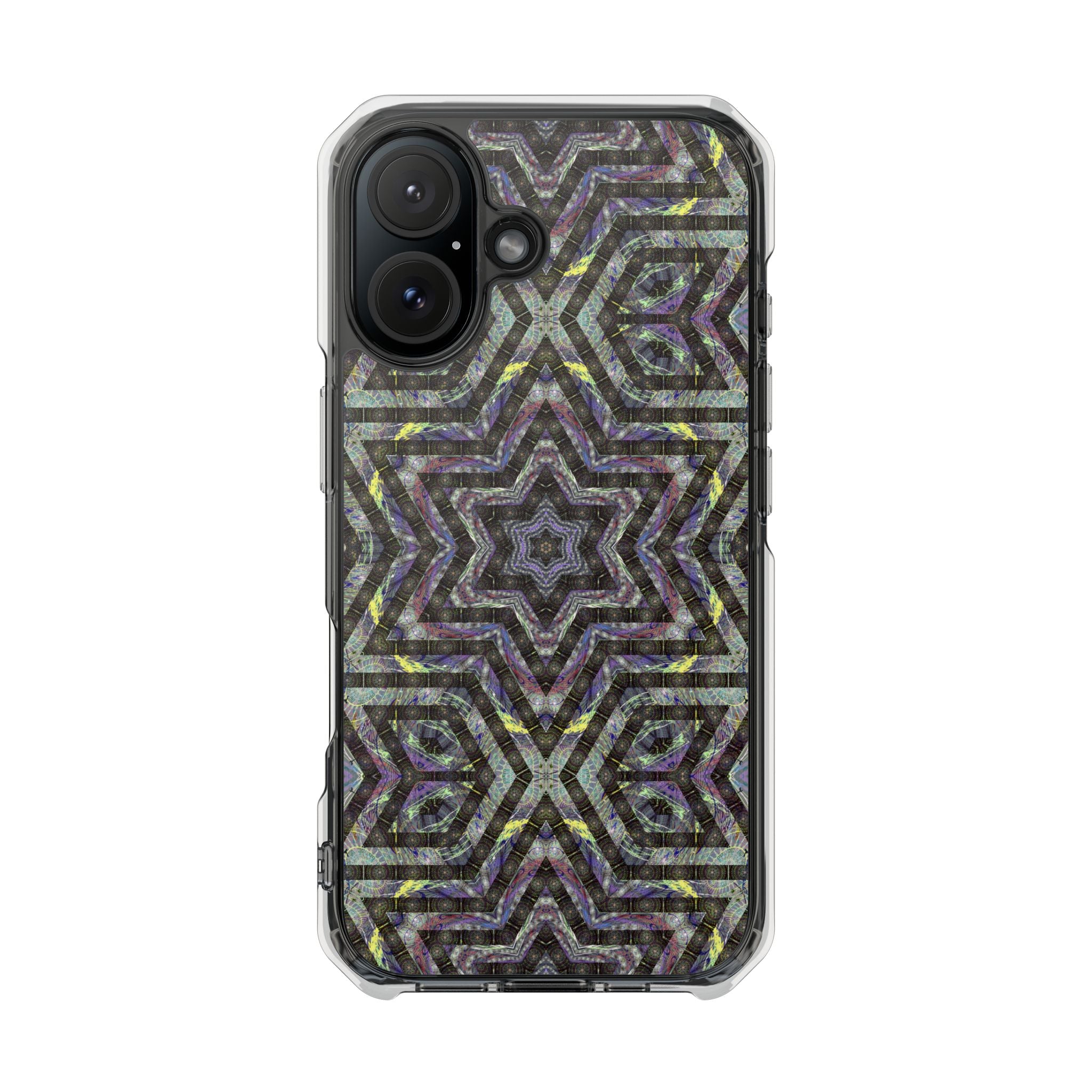 iPhone 16 Magnetic Clear Impact Case - P5 Kaleidoscopic No.1