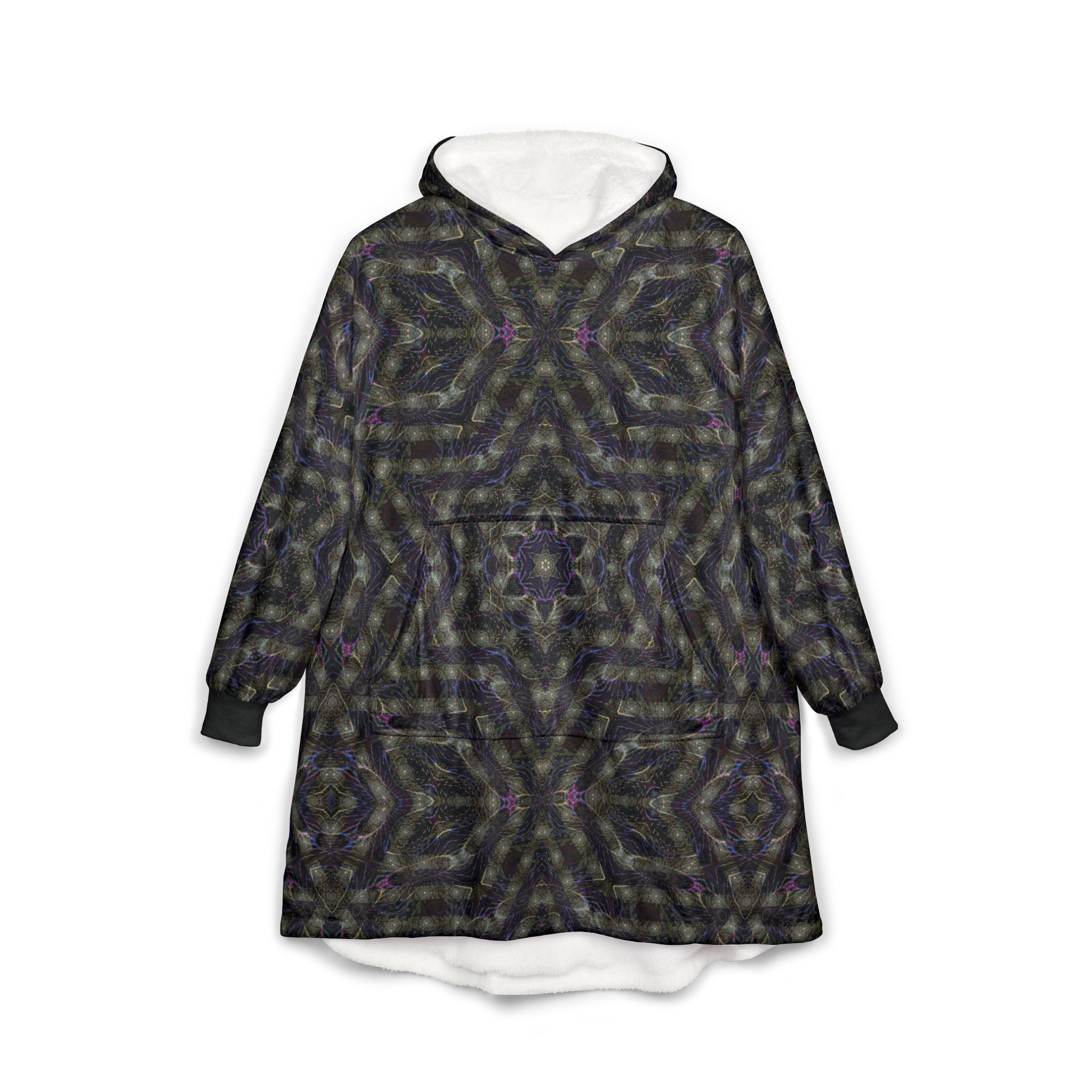 Unisex Hooded Blanket - P5 Kaleidoscopic No. 12
