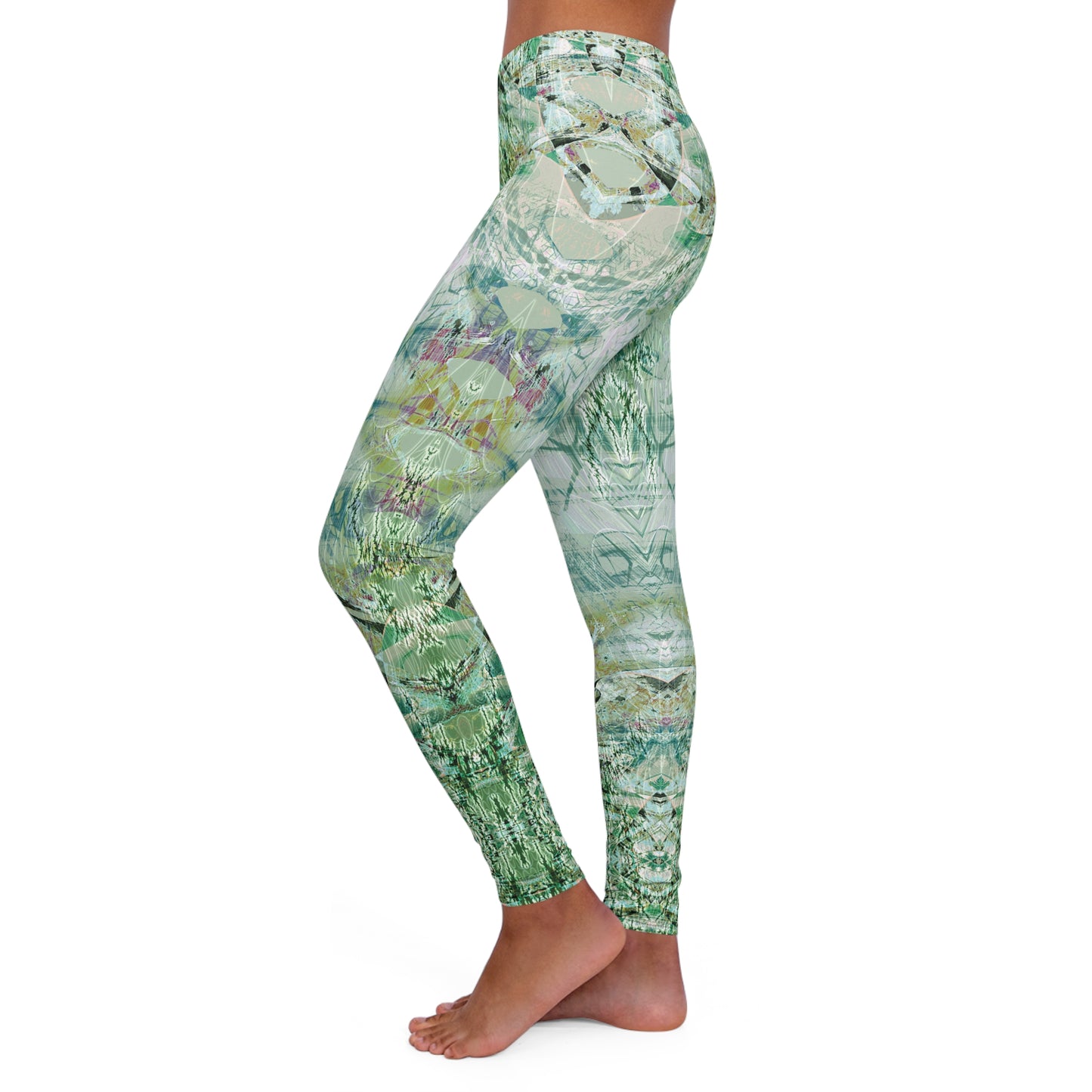Spandex Leggings - Love Light Fractals No.7b