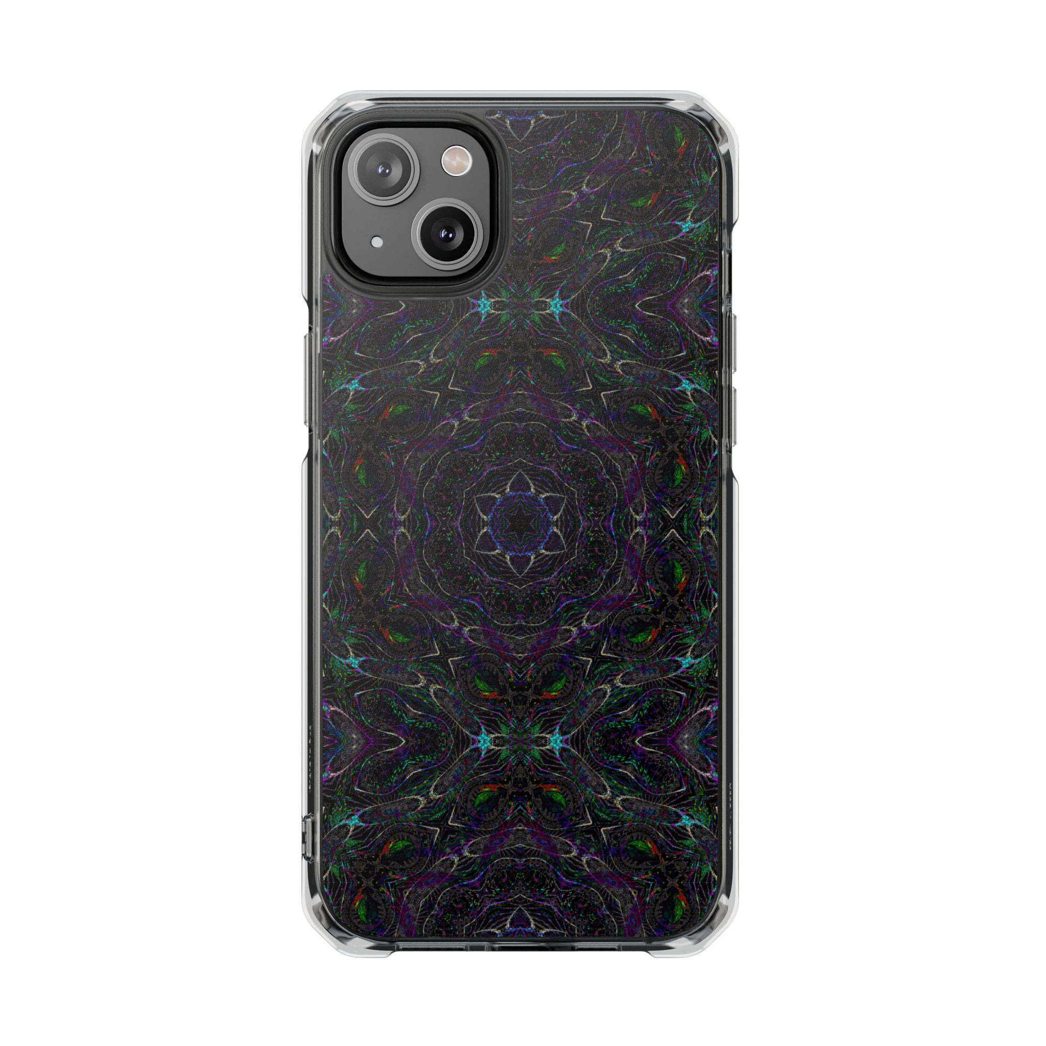 iPhone 14 Magnetic Clear Impact Case - P5 Kaleidoscopic No.32