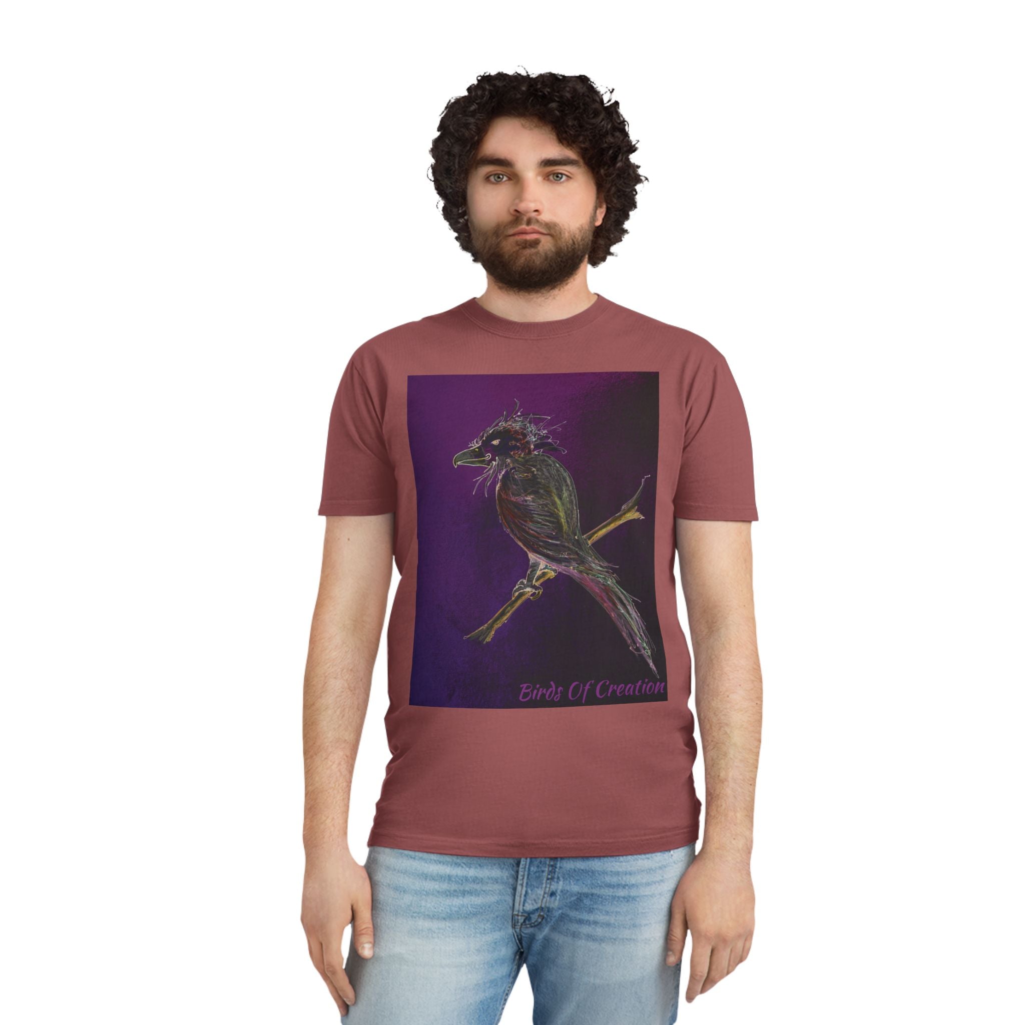 Unisex Faded Shirt - Birds Of Creation No.1