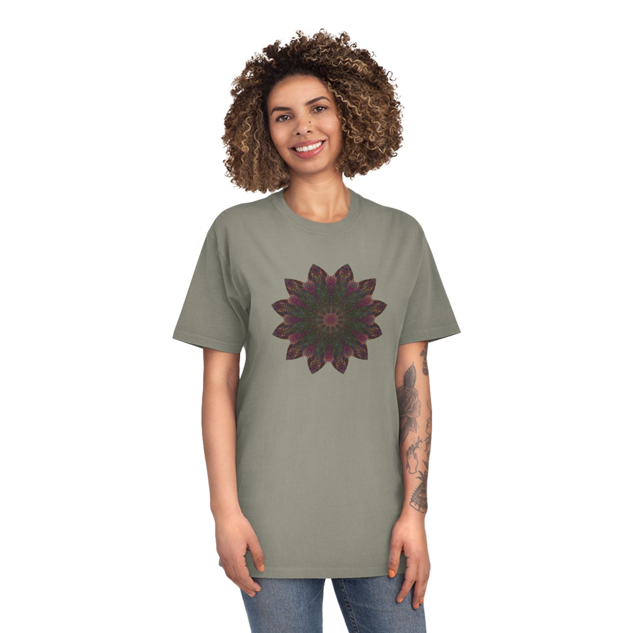 Unisex Faded Shirt - Love Light Mandalas No.7